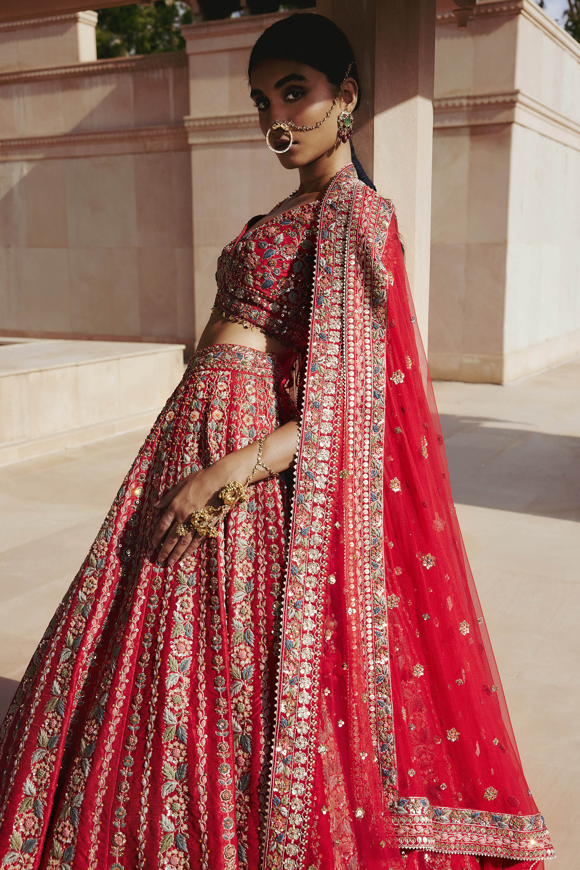 Anita dongre gota patti lehenga outlet