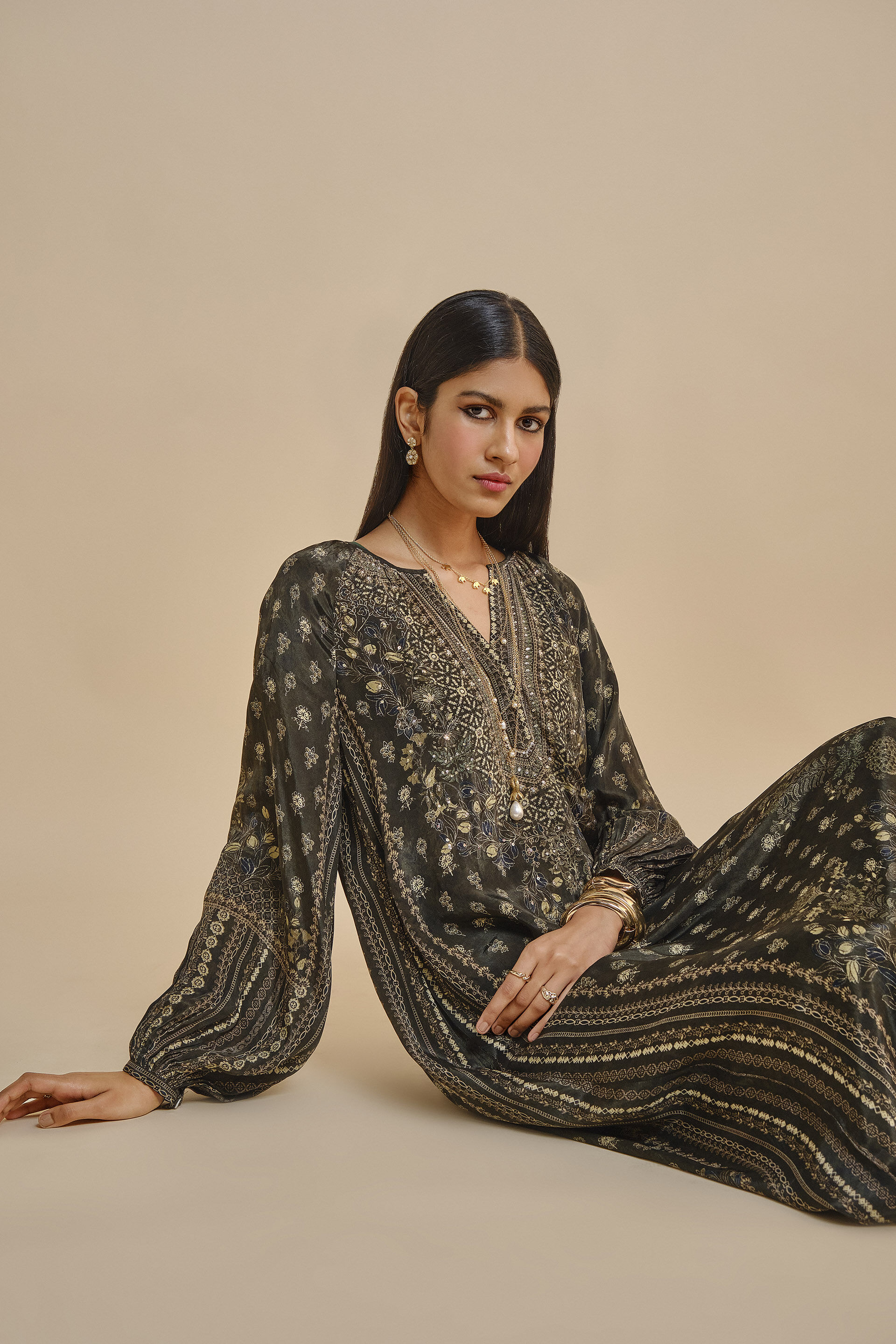 Araza Kaftan - Green, Green, image 5