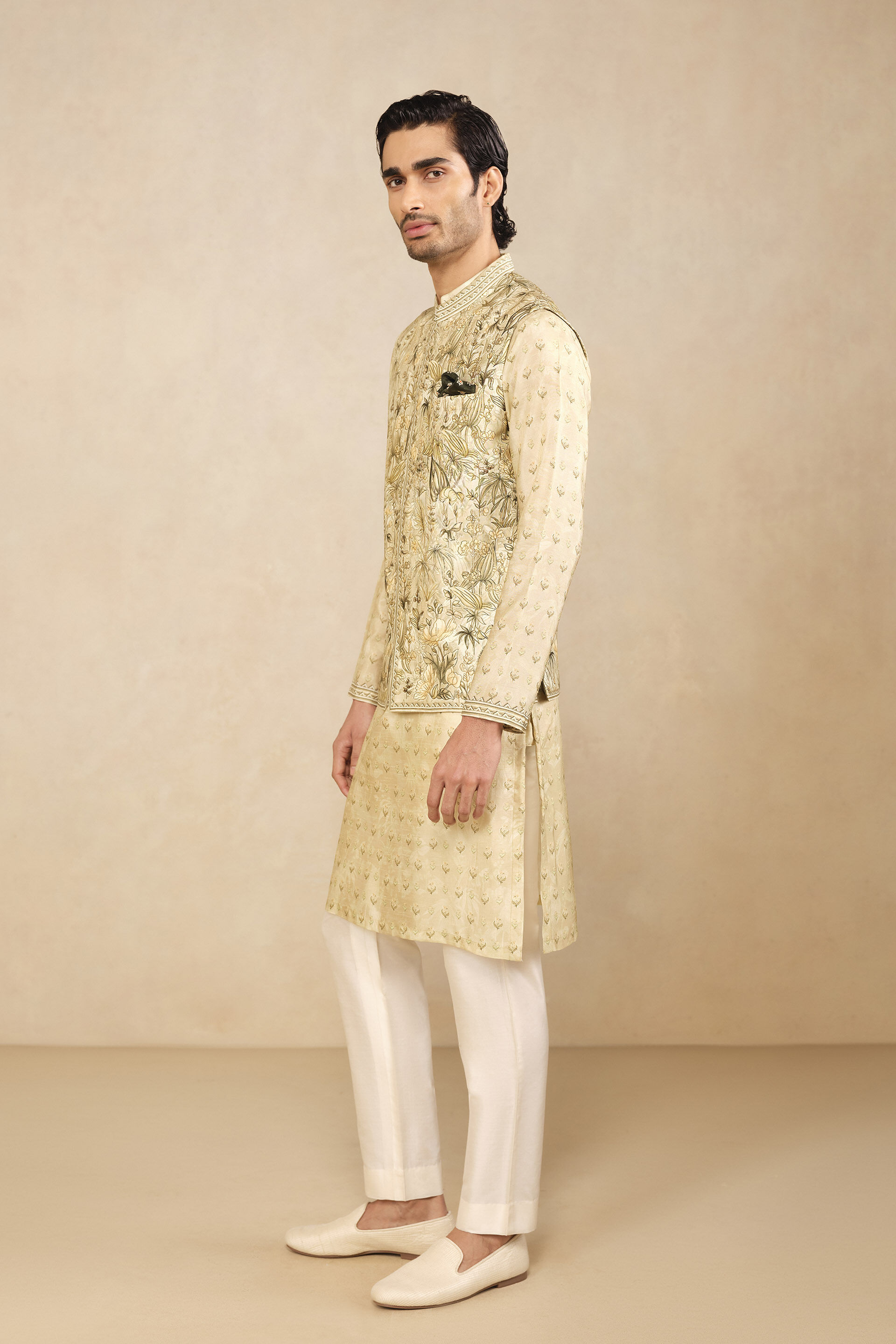 Abjit Nehru Jacket - Sage, Sage, image 3