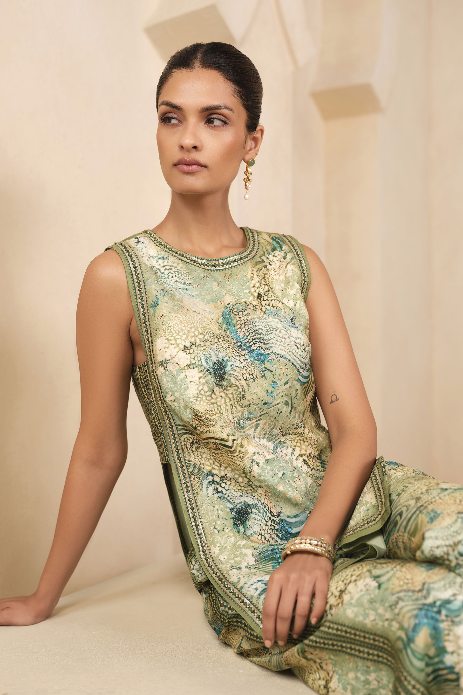 Shifa Co-ord - Sage, Sage, image 4