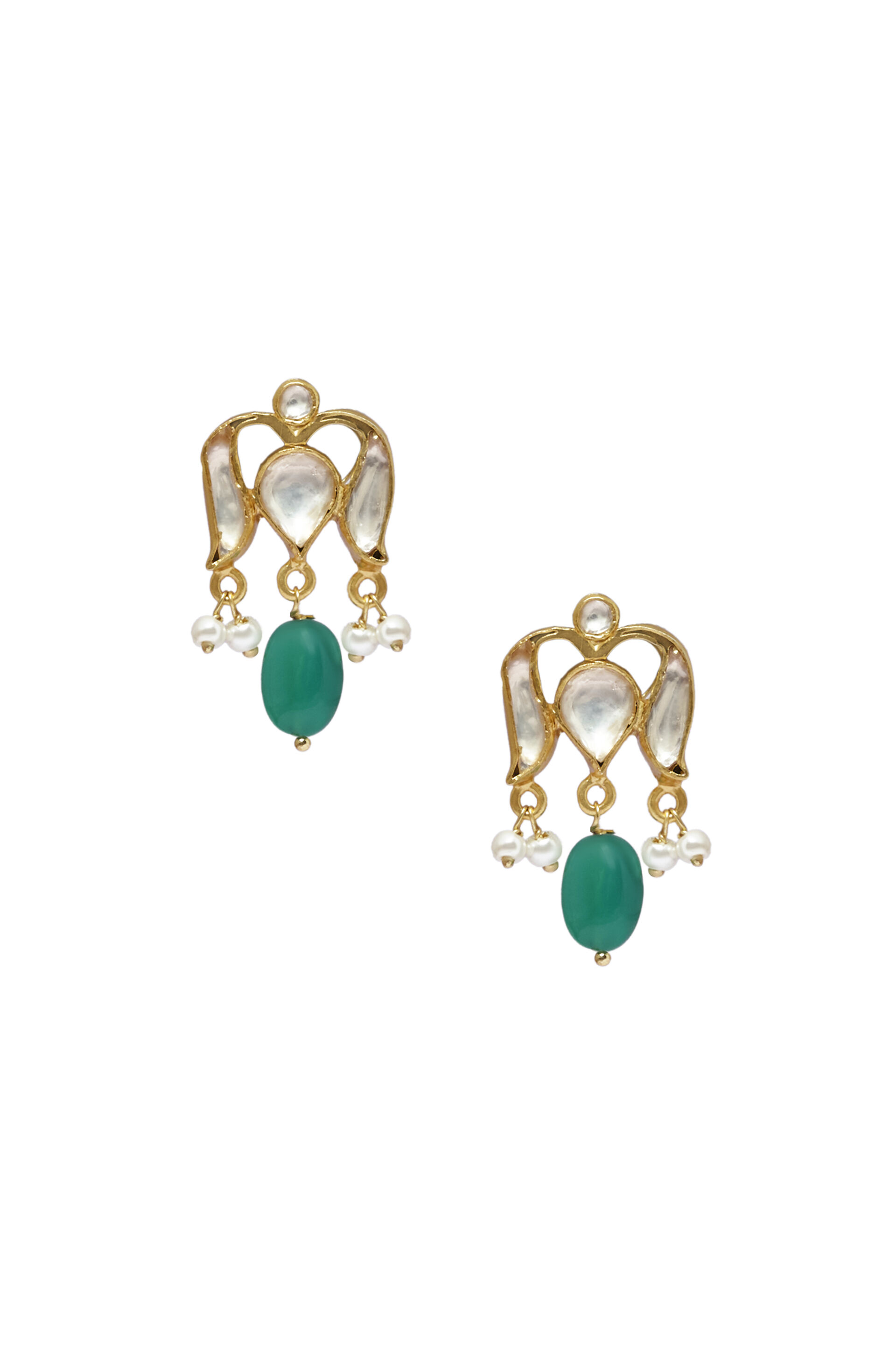 Asin Deep Green Earrings, , image 1