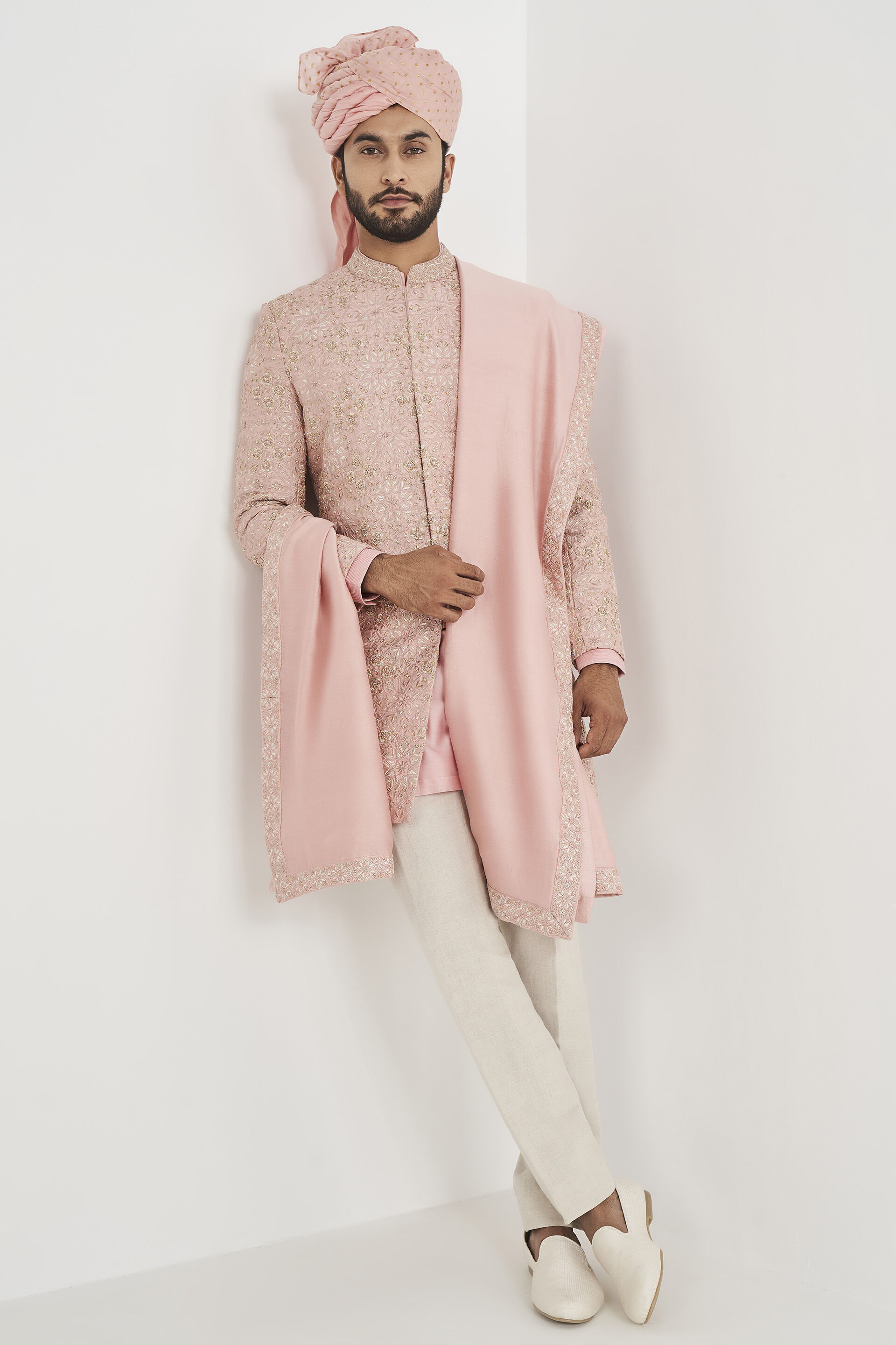 Anishk Sherwani - Pink, Pink, image 5