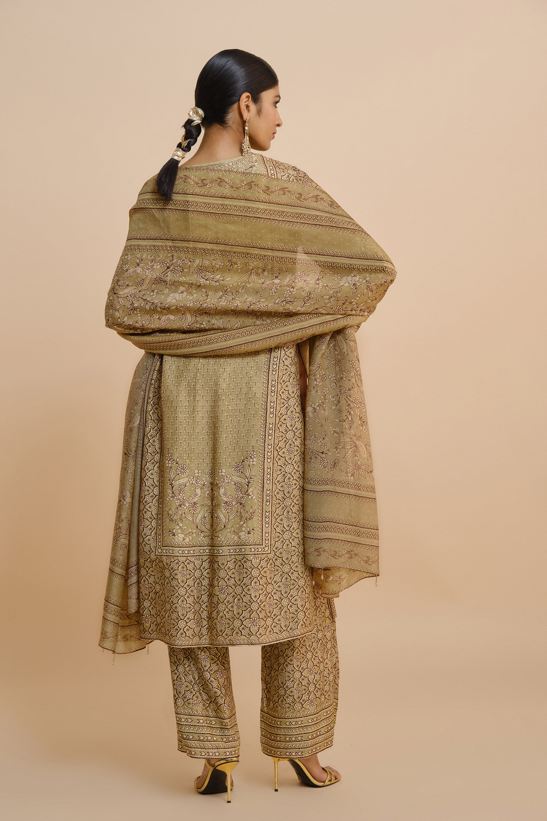 Rimaza Silk Suit Set - Sage, Sage, image 2