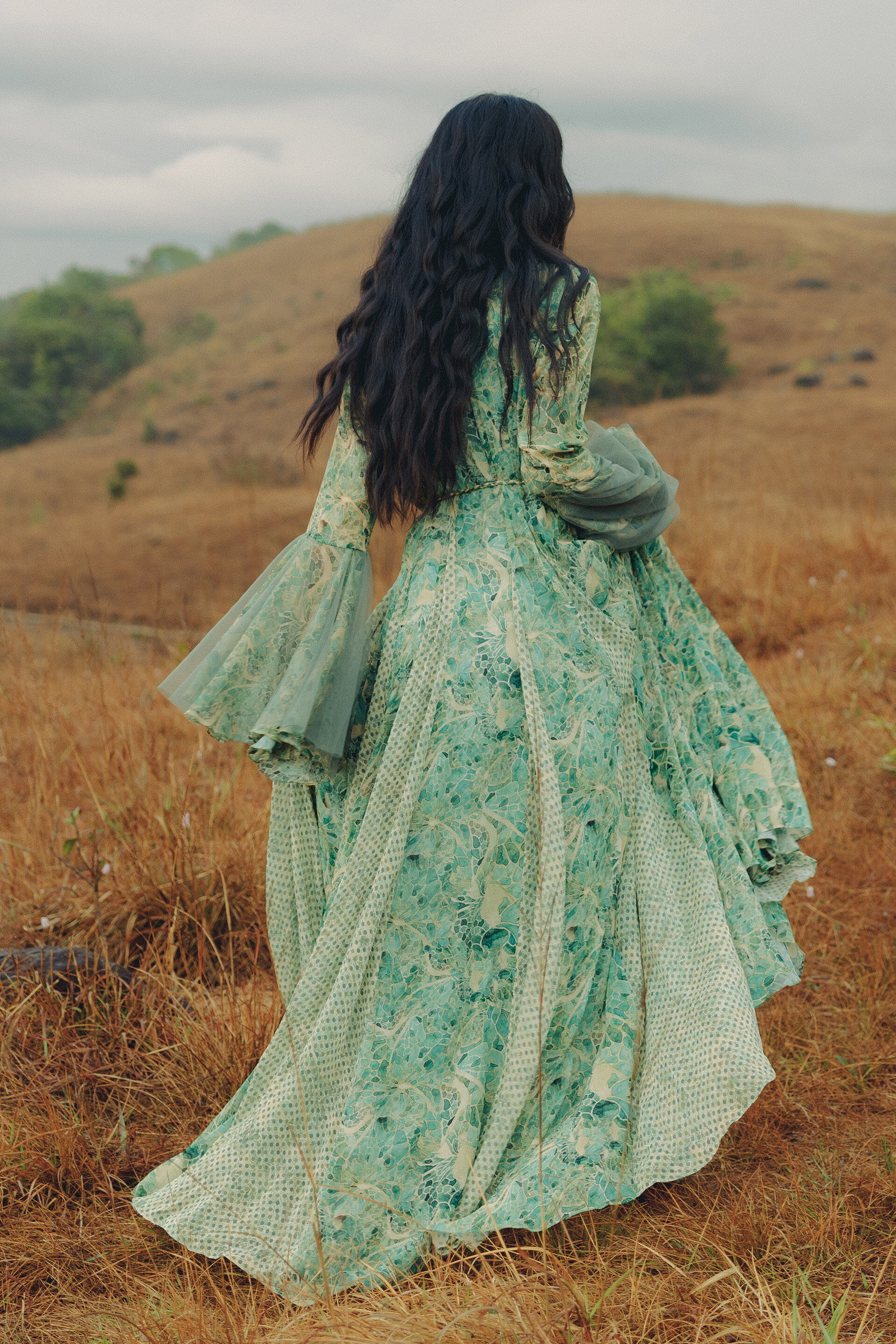 Kumi Bemberg Kaftan - Green, Green, image 2