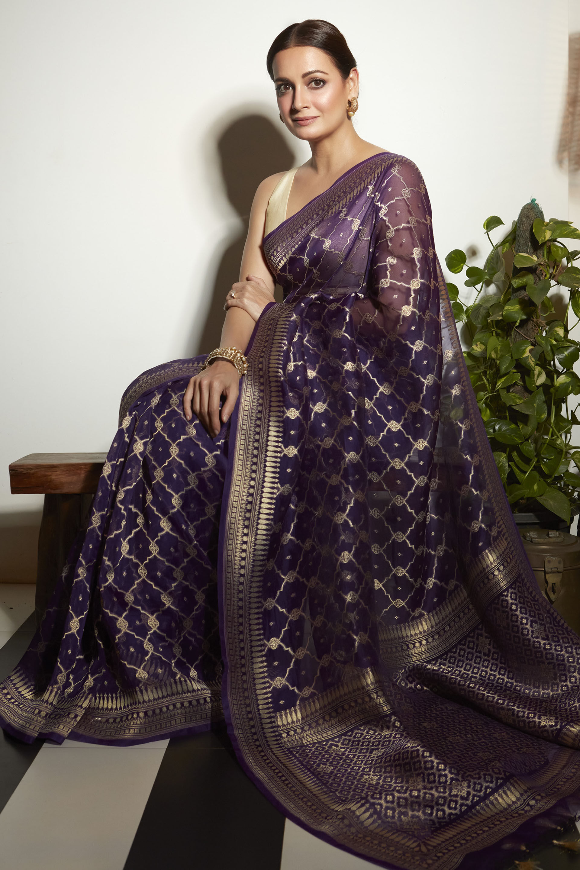 Abhirami Saree - Blue, , image 1