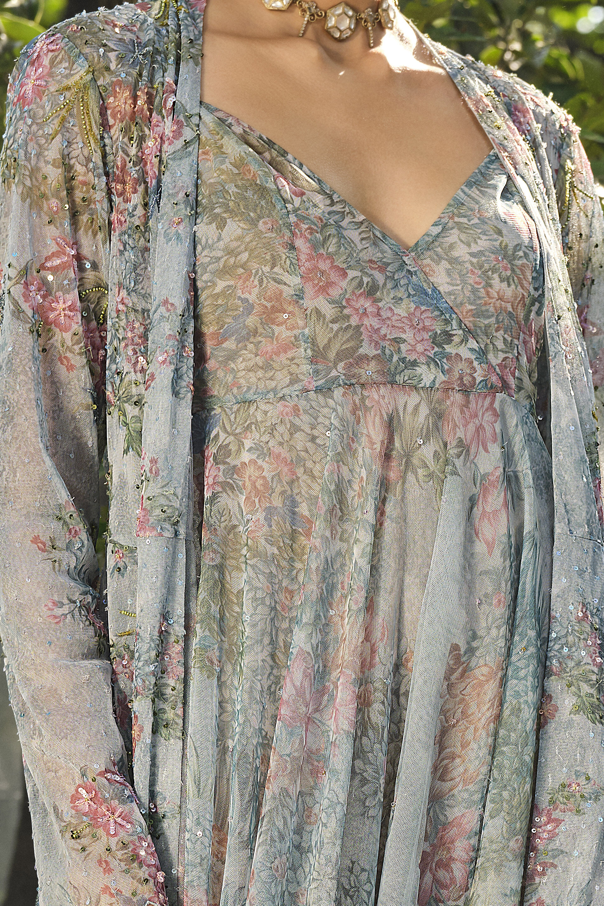 Blooming Meadows Jacket Set - Blue, Blue, image 4