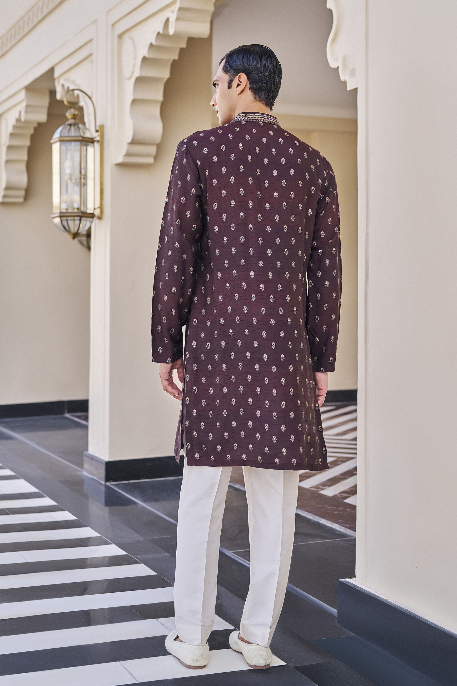 Advay Wine Kurta, Wine, image 2