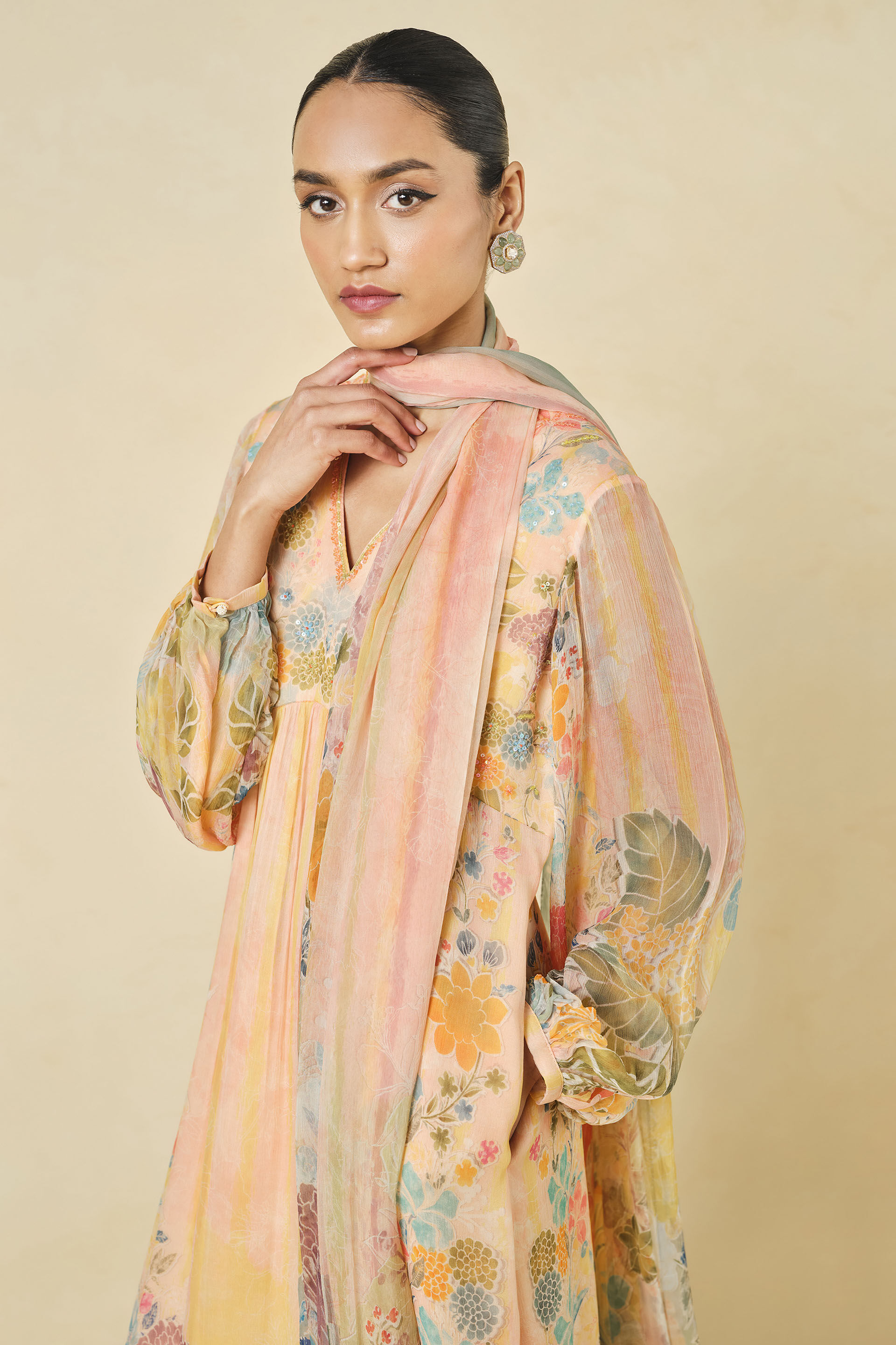 Morcan Printed Suit Set - Blush, Blush, image 4