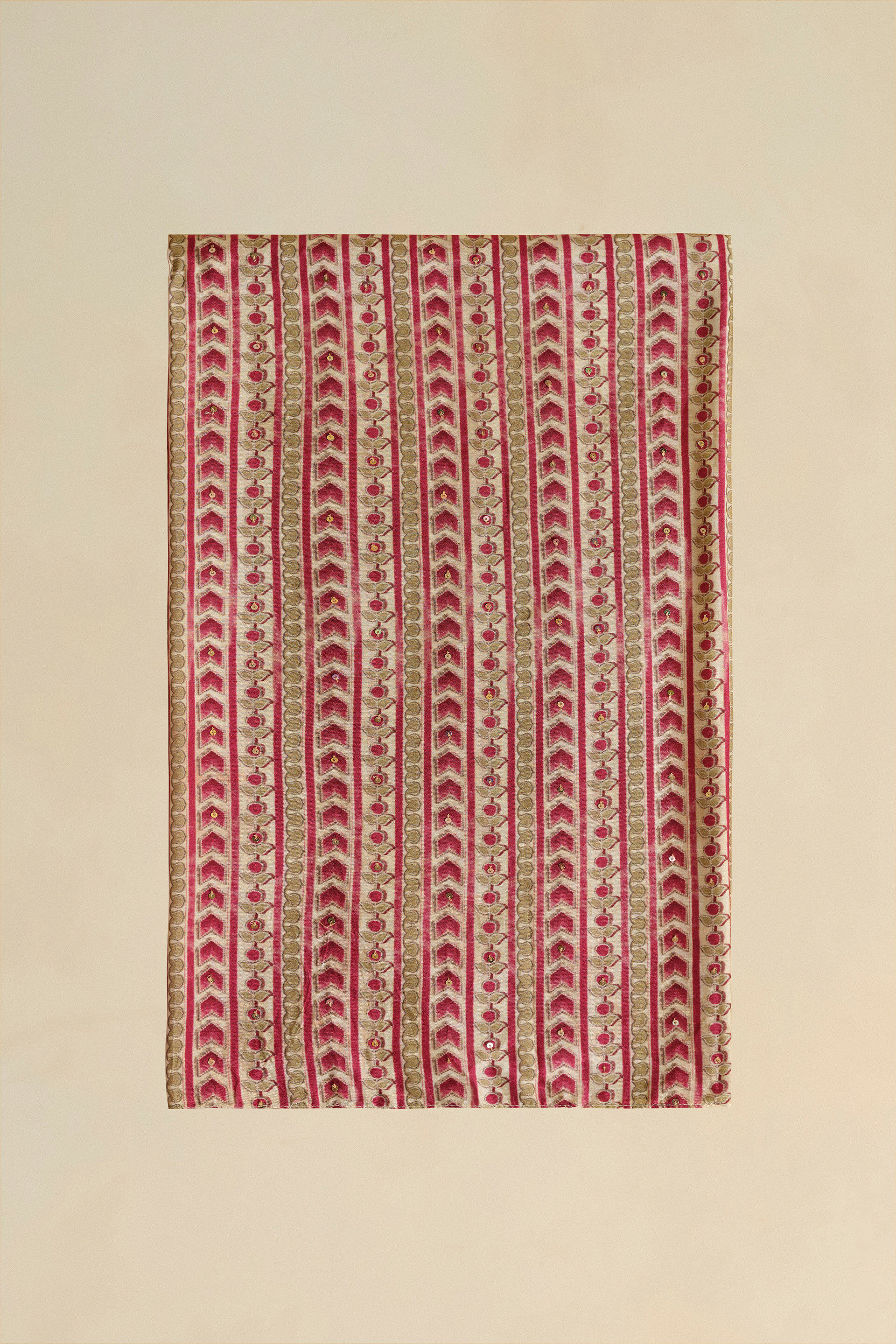 Sirvani Sequin Georgette Saree, Cream, image 6