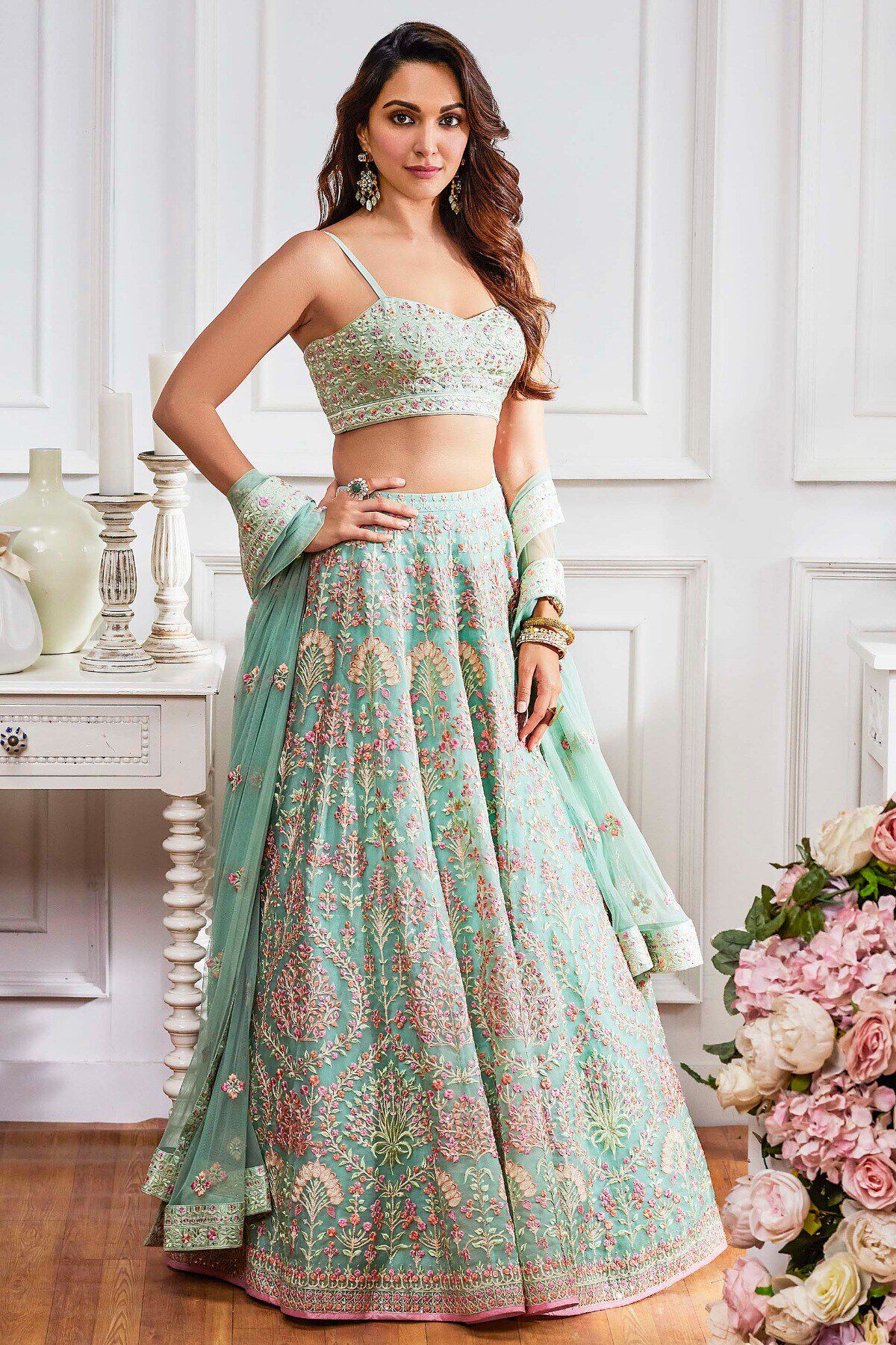 1 - Lovestruck Lehenga - Aqua, image 1