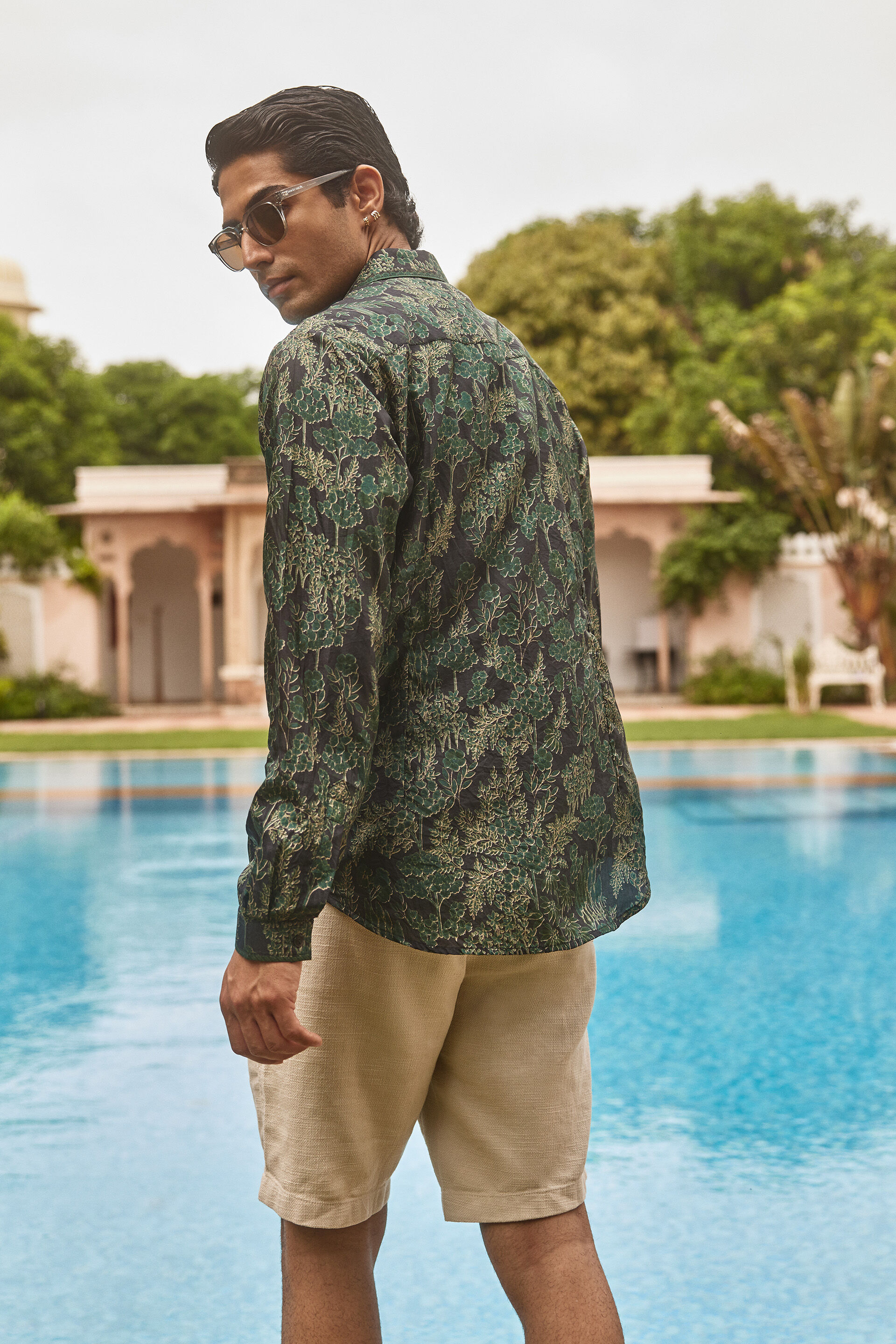 Ashvik Silk Shirt - Black