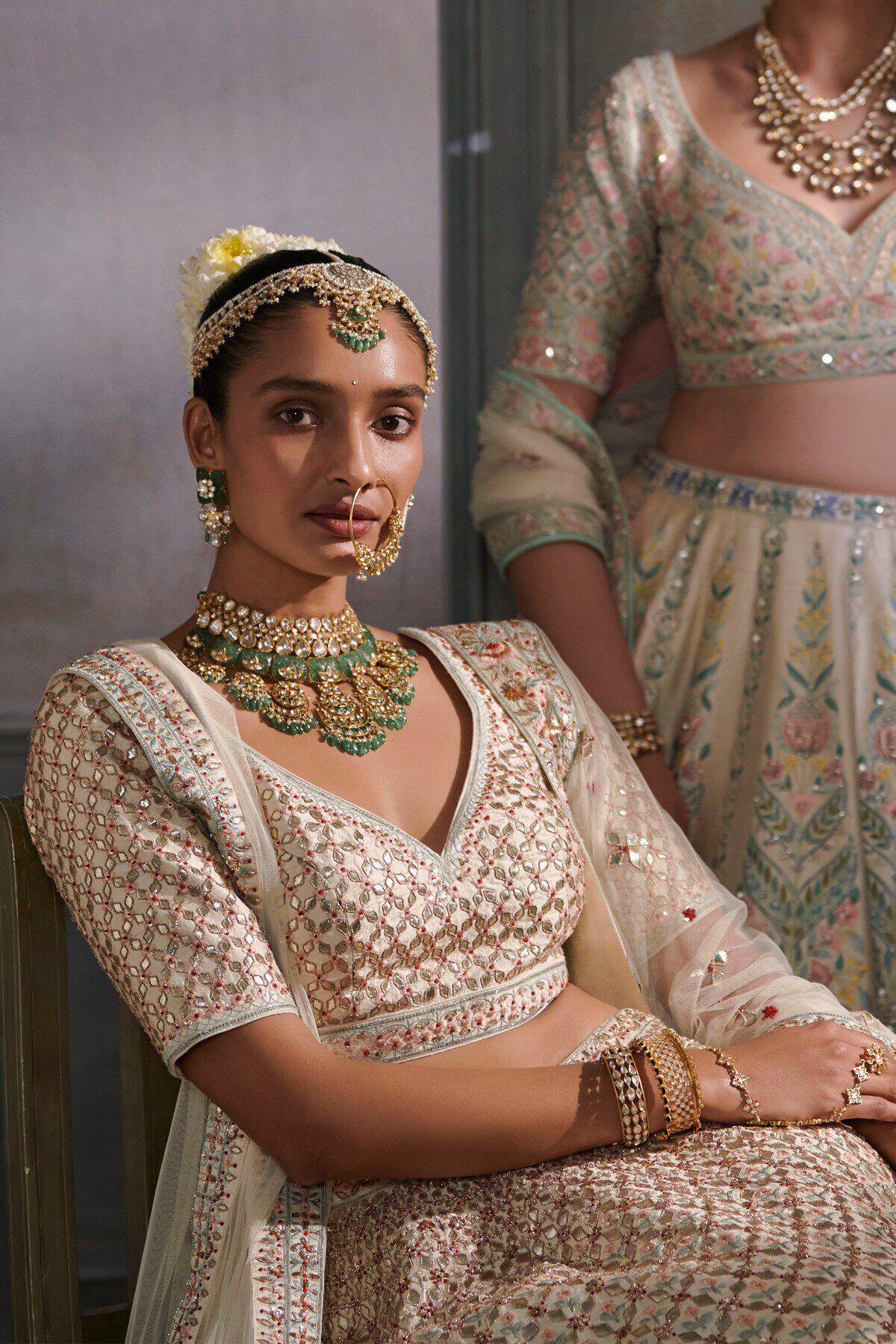 6 - Srinithi Lehenga Set &ndash; Ivory, image 6