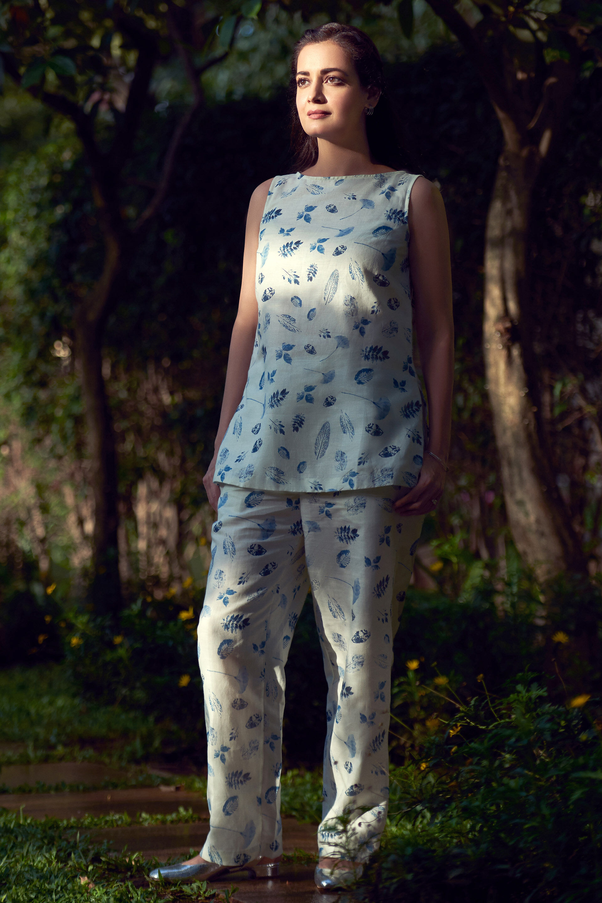 Midsummer Coord Set Blue Leaf - Imprint, , image 1