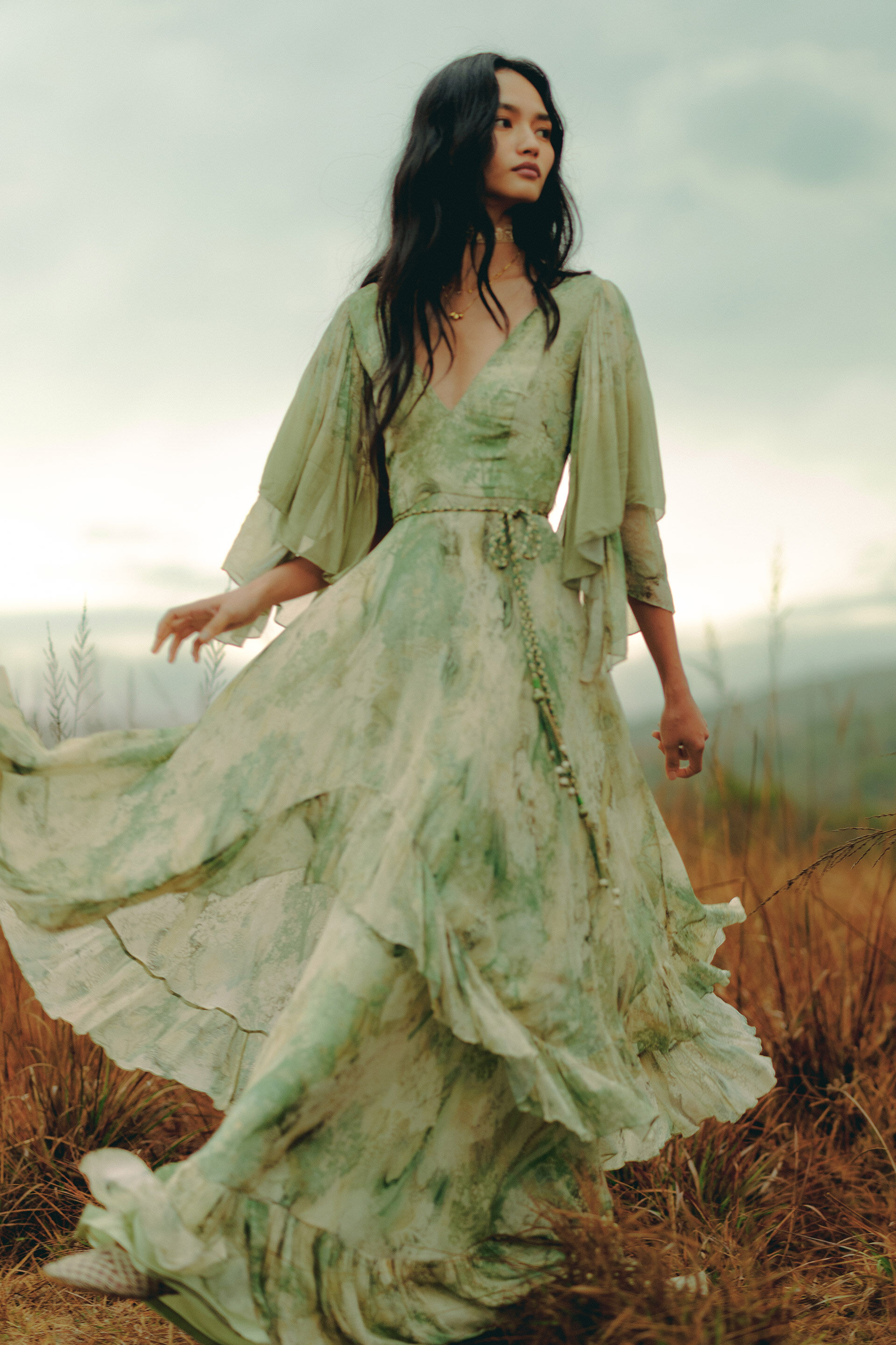 Amur Bemberg Gown - Sage, Sage, image 5