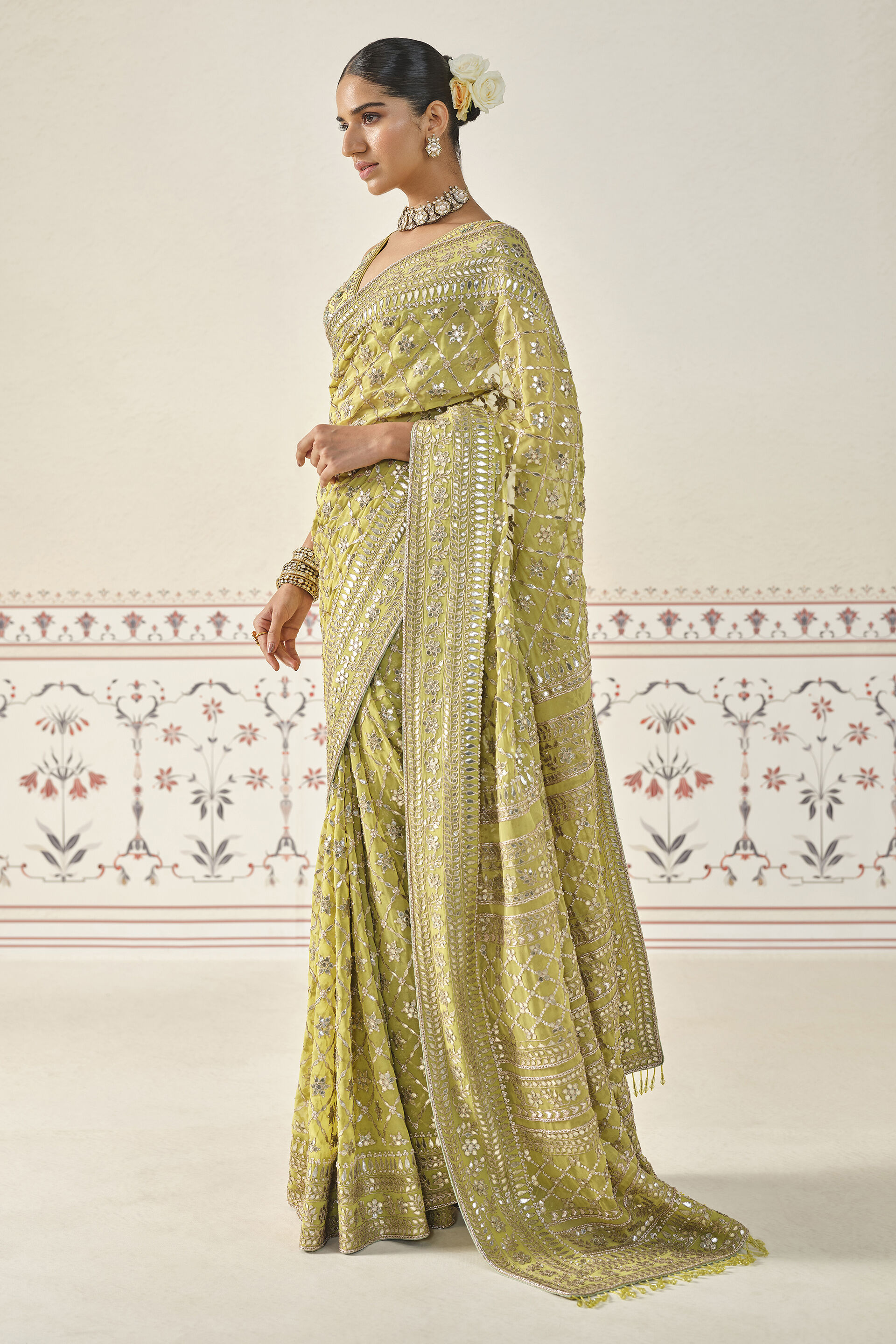 Anita dongre gota patti saree cheap