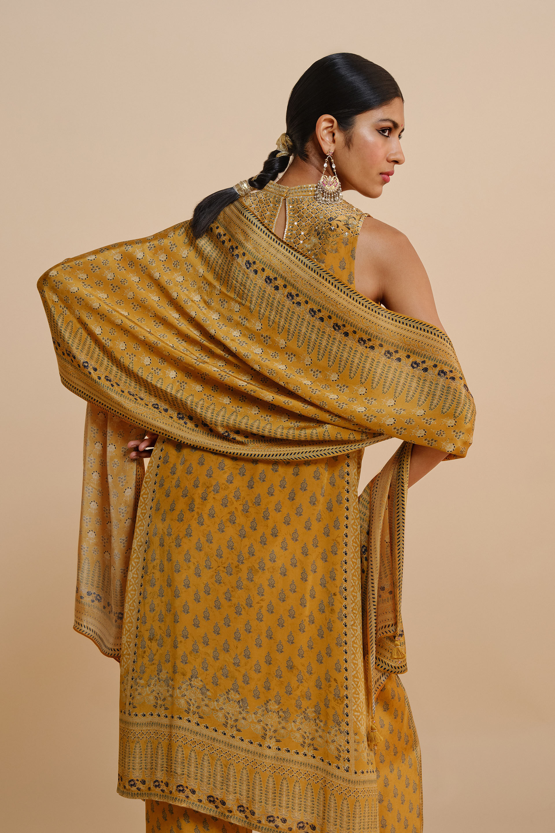 Emira Stole - Yellow, Yellow, image 4