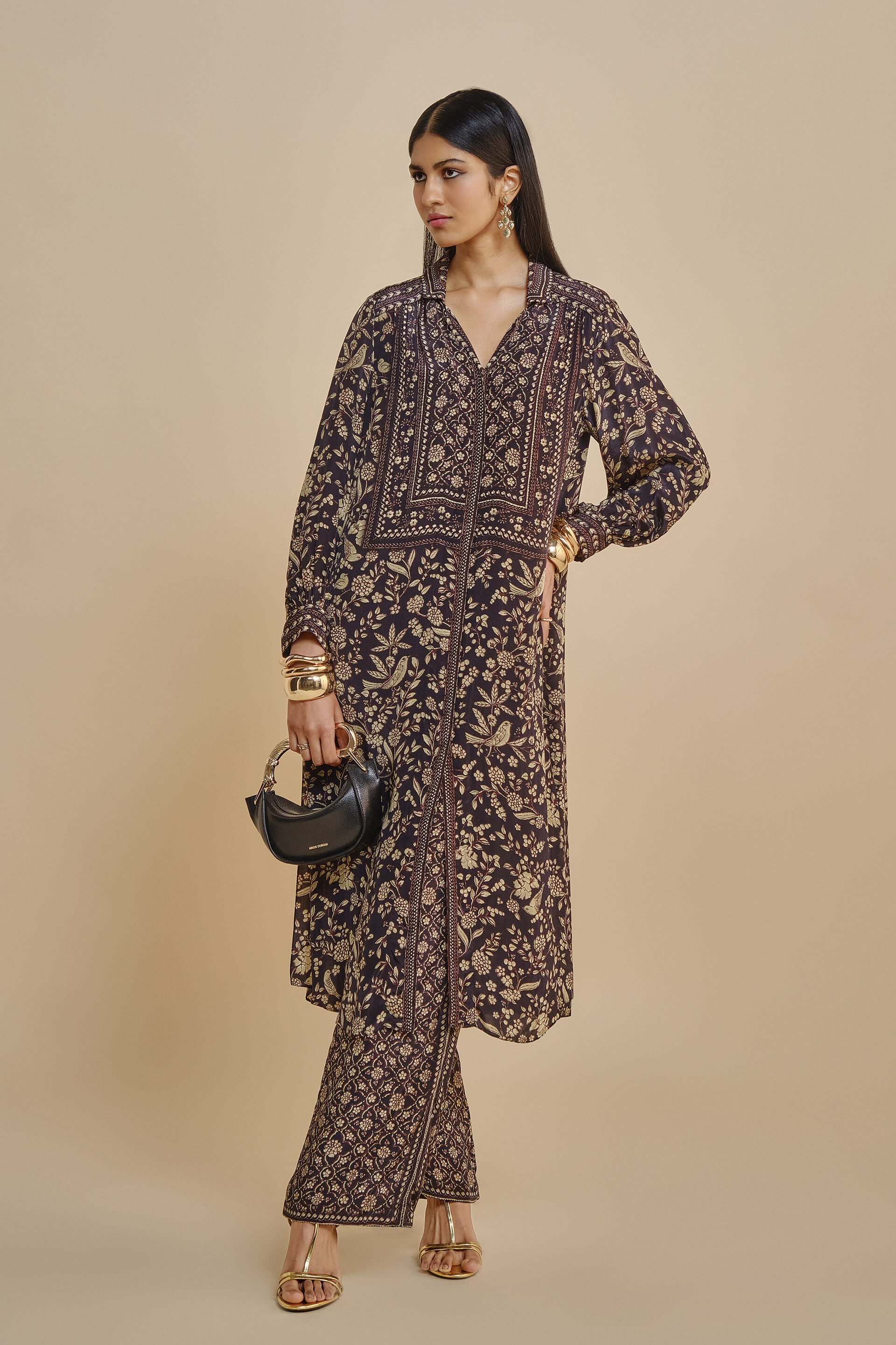 Rimaza Kurta Set - Black, Black, image 3