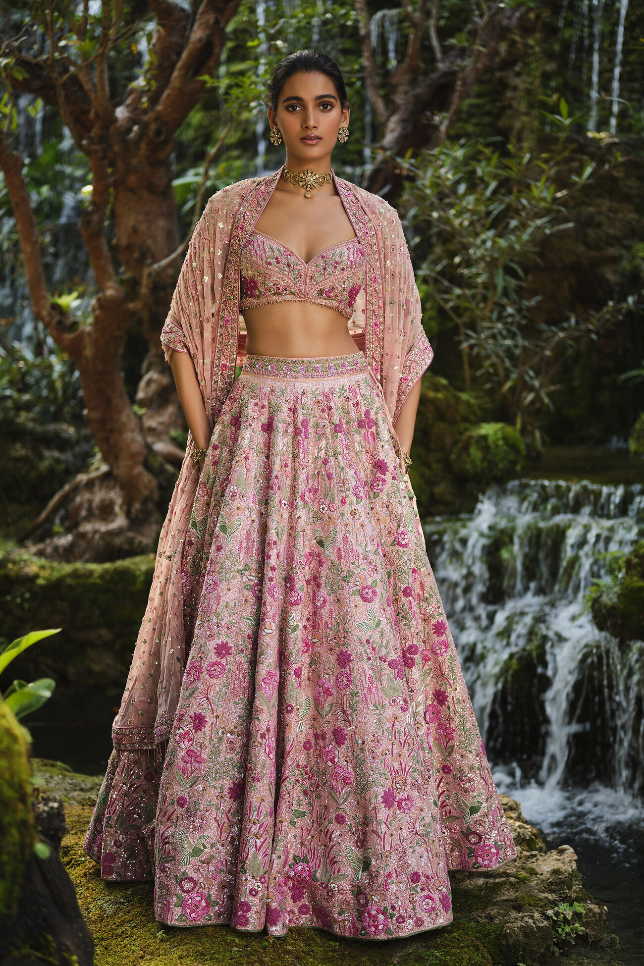 Buy Designer Florarose Lehenga Set Online from Anita Dongre