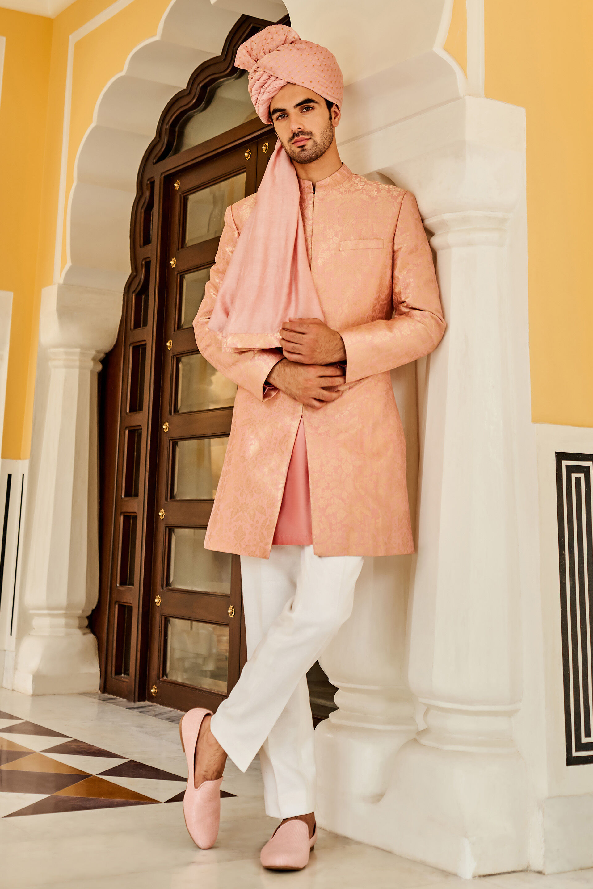 Zahur Sherwani - Pink, Pink, image 1
