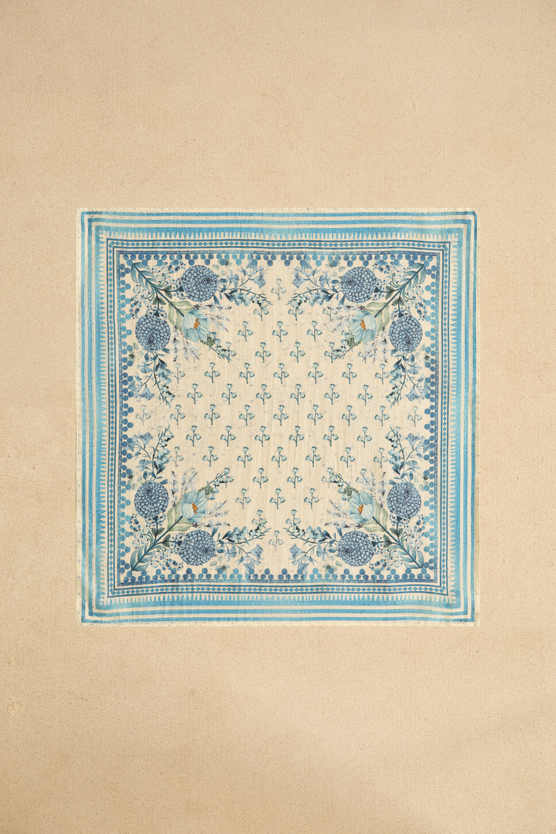 Avish Silk Pocket Square - Ivory