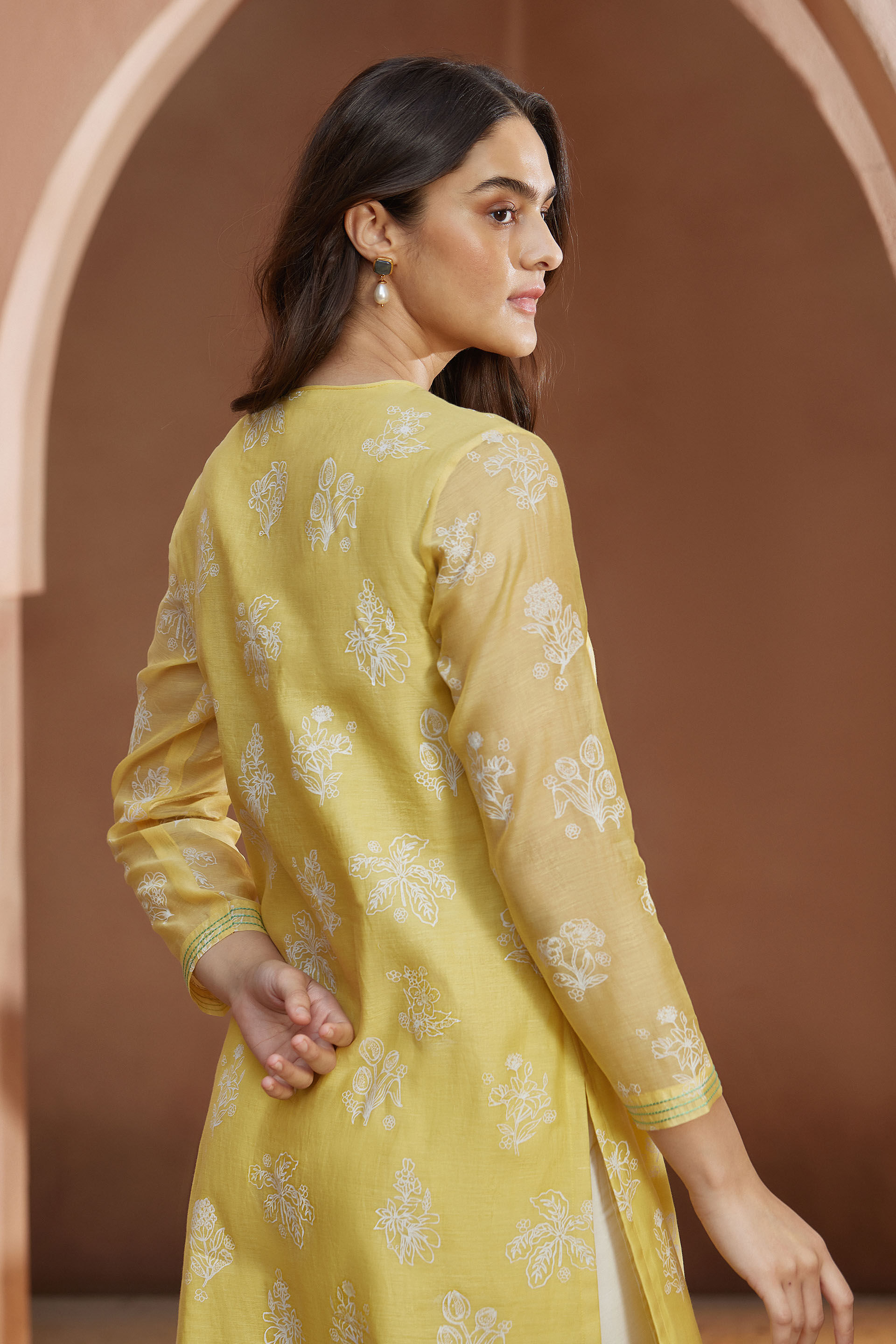 Zaina Kurta - Yellow, Yellow, image 5