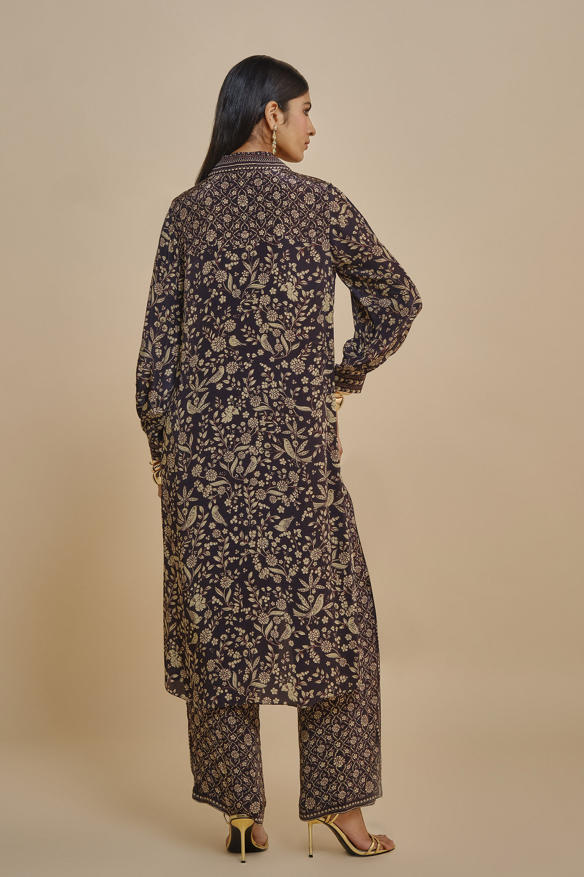 Rimaza Kurta Set - Black