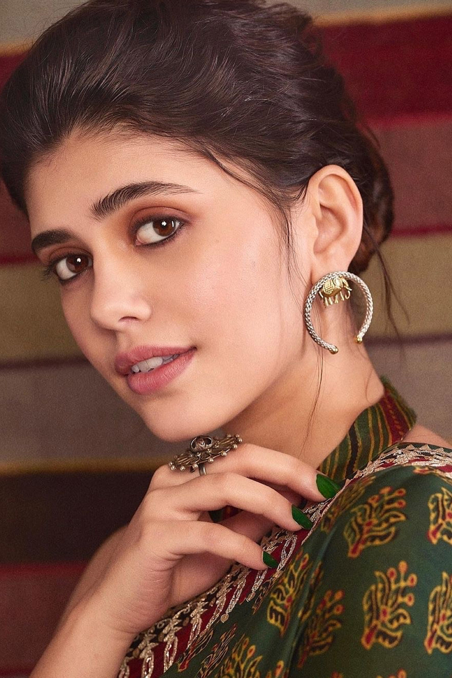 Zaaha Saree-Green, , image 4