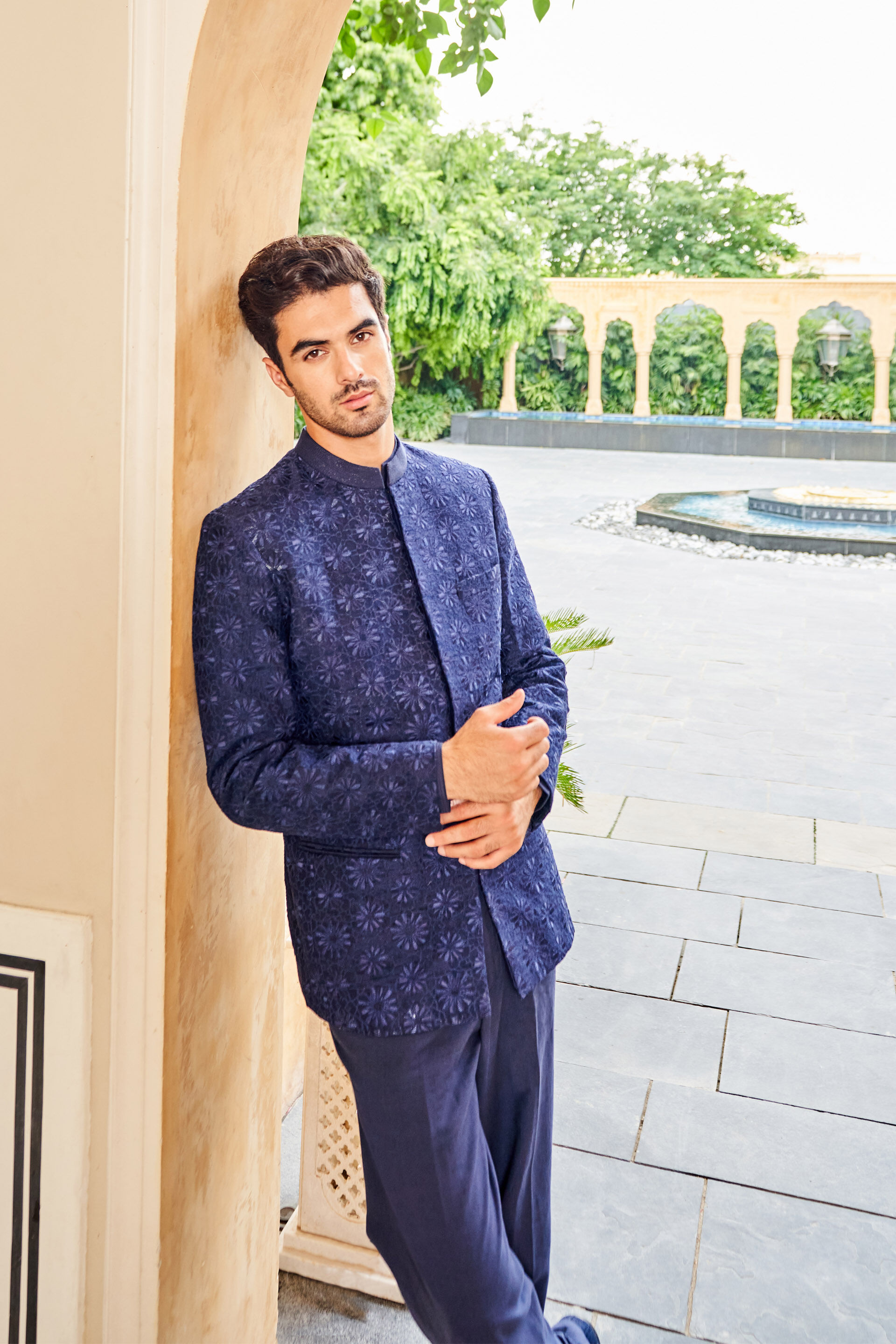 Morad Bandhgala-Navy, Navy, image 4