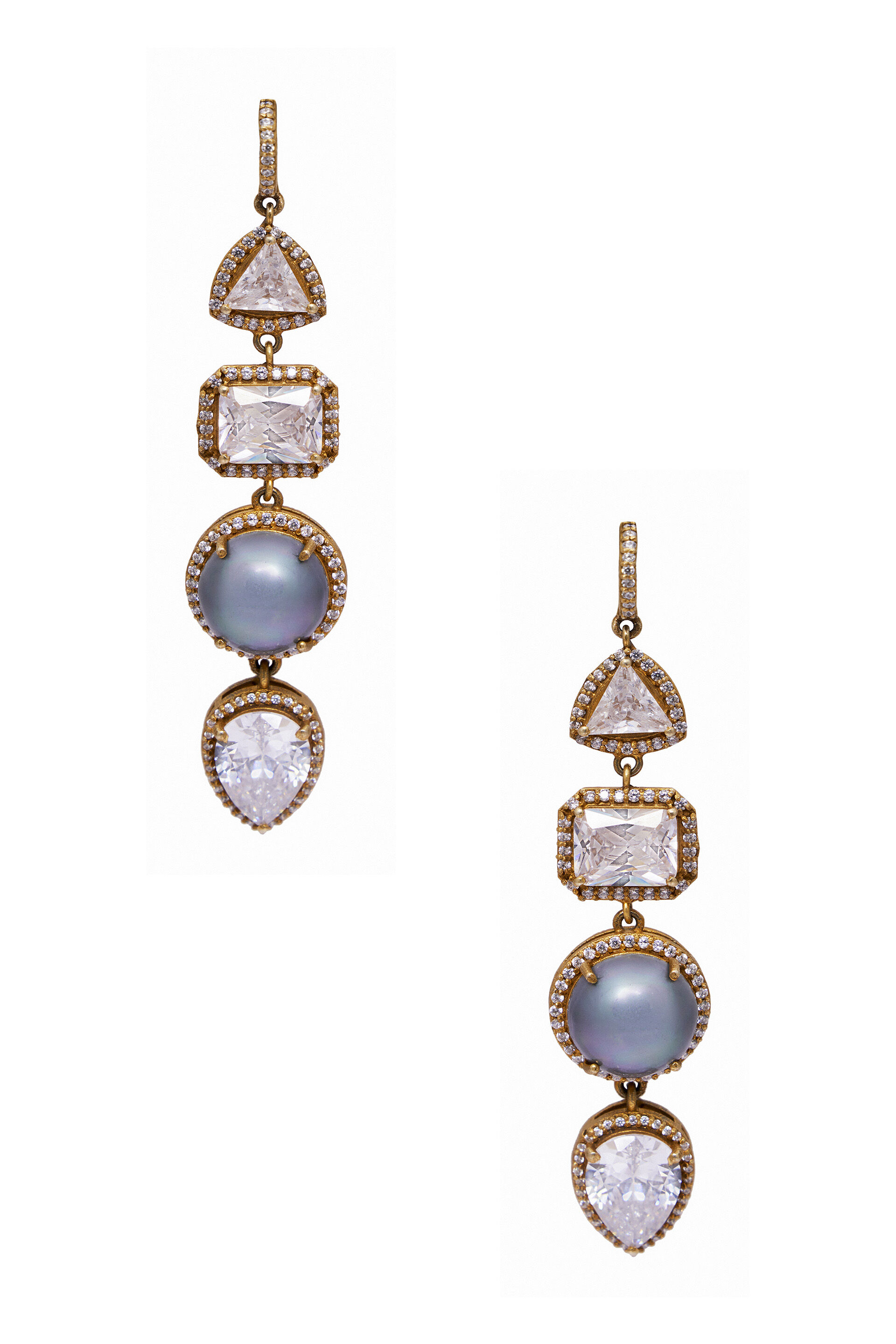 Textured Door Knocker Statement Earrings | boohoo