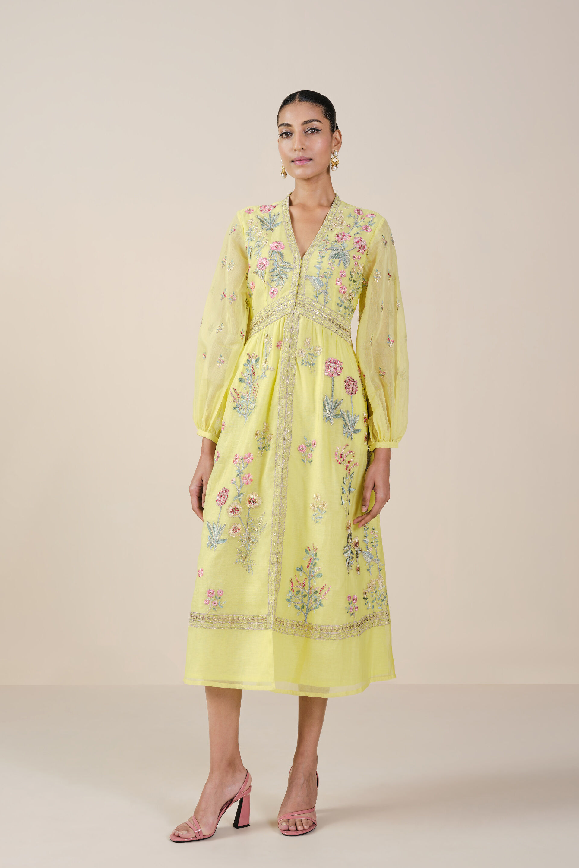 Anita dongre yellow dress new arrivals