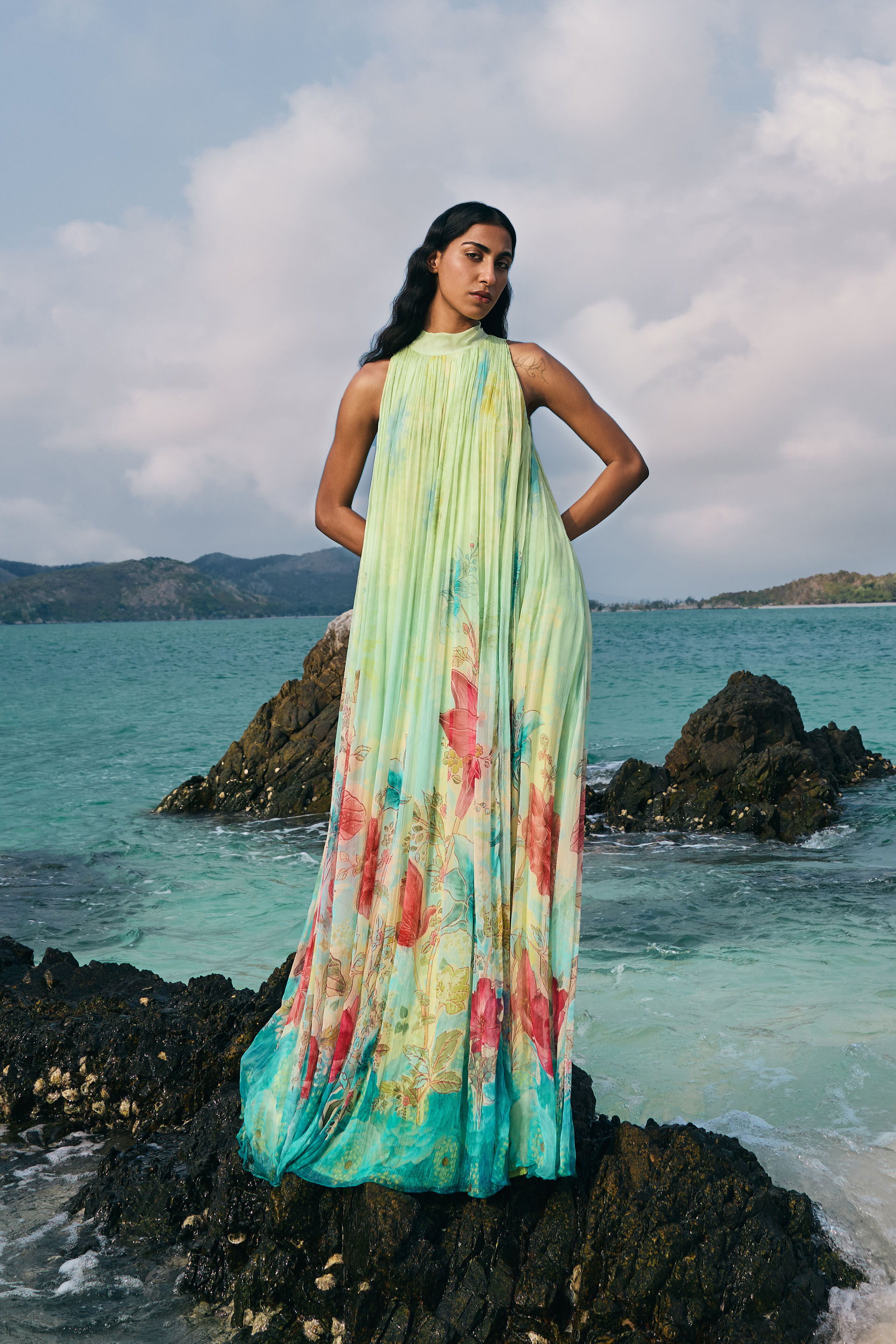Buy Designer Emmylou Gown Yellow Online from Anita Dongre