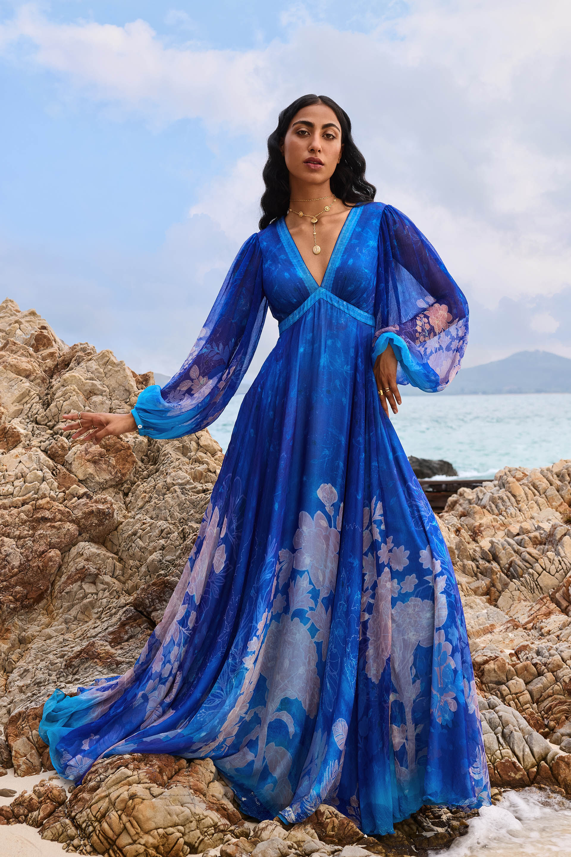 Chiffon georgette dresses best sale
