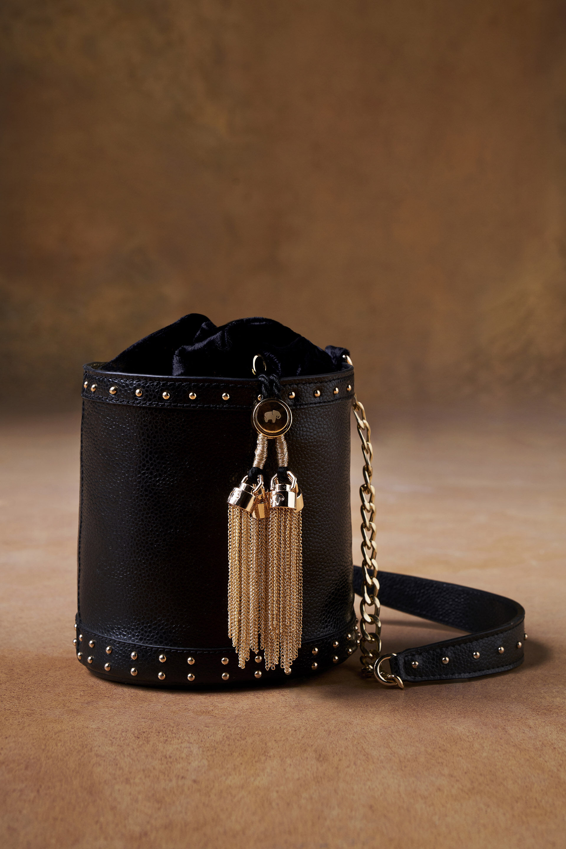 Buy From The Wilderness Bucket Bag Nocturnal Black from Anita Dongre