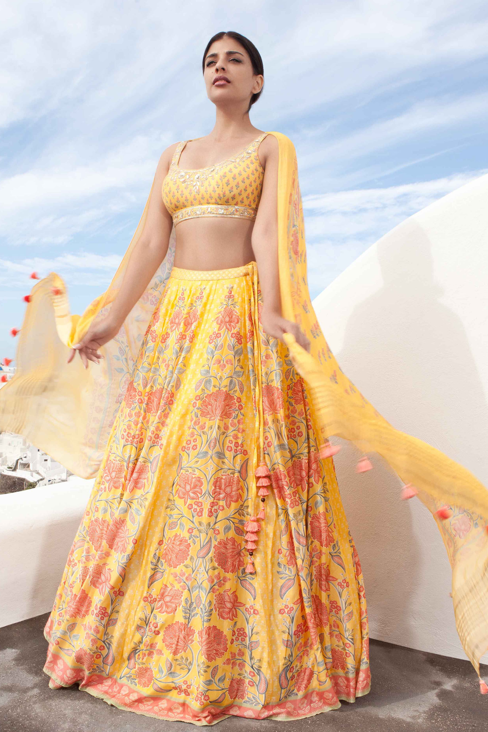 Anita dongre yellow lehenga cheap