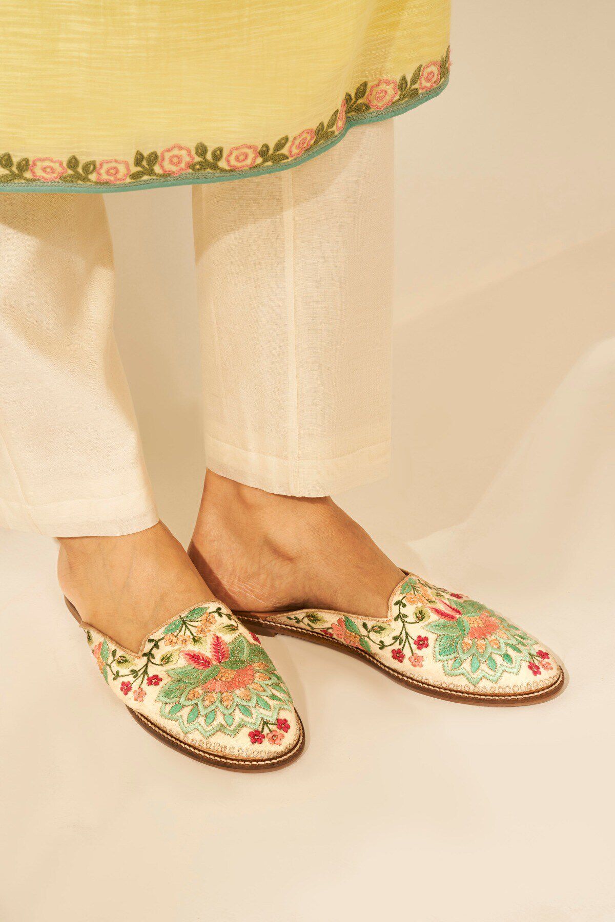 Nargis Embroidered Mojris - Multi Color, Multi, image 3