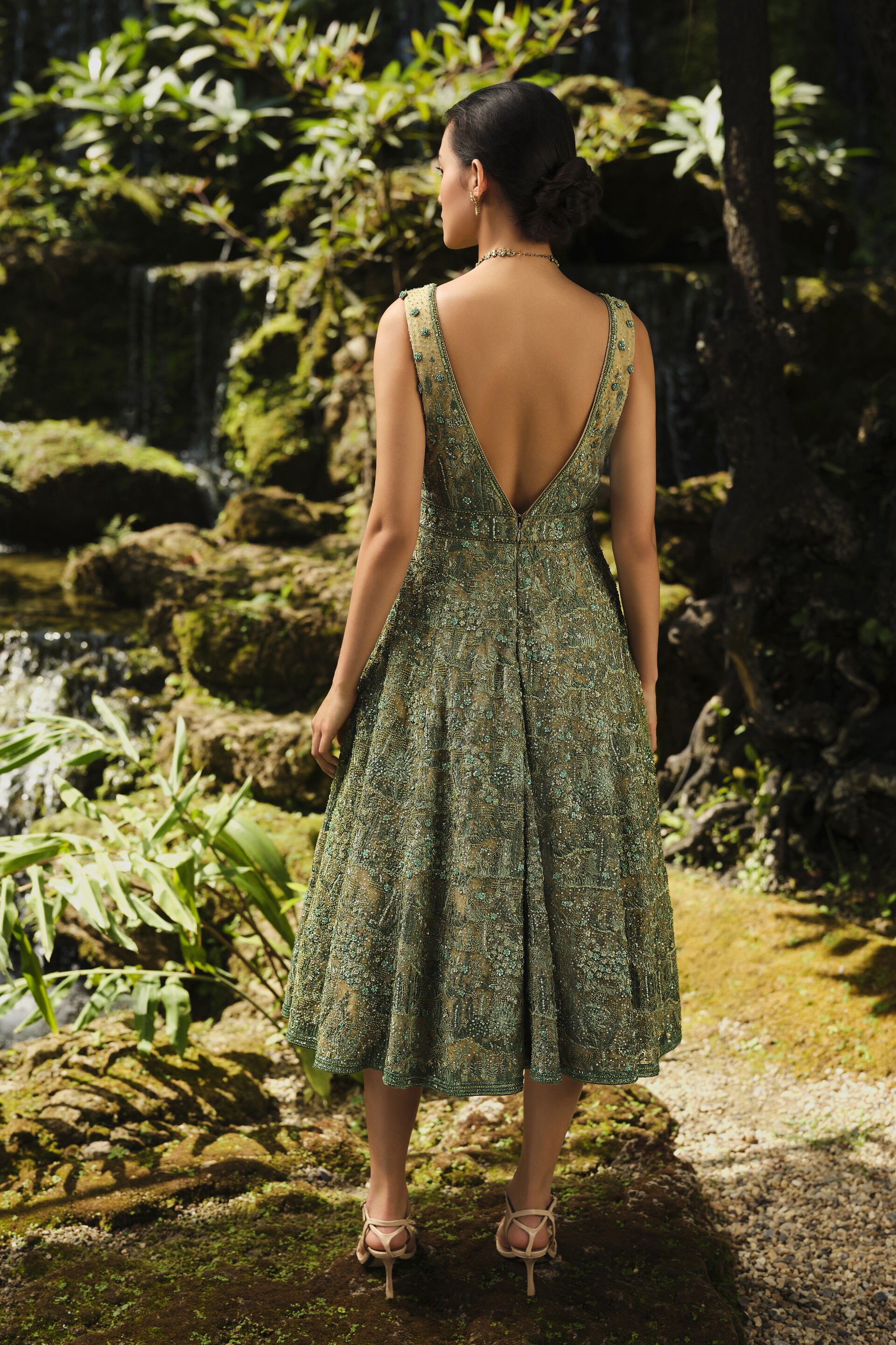 【GINGER掲載商品】 MEDI FOREST DRESS EMBROIDERY スーツ・フォーマル・ドレス