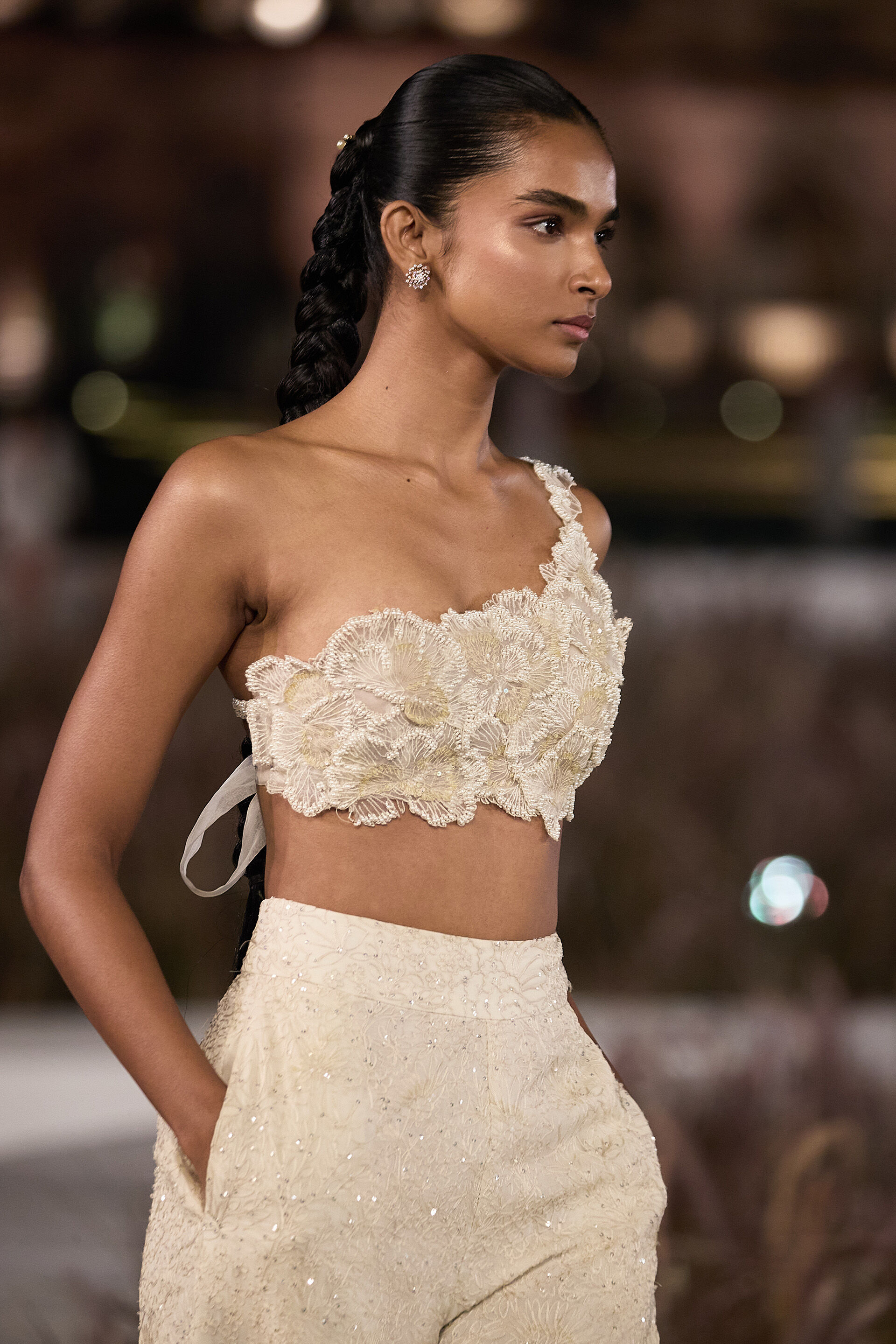 Larkspur Applique Pant Set - Ivory, Ivory, image 3