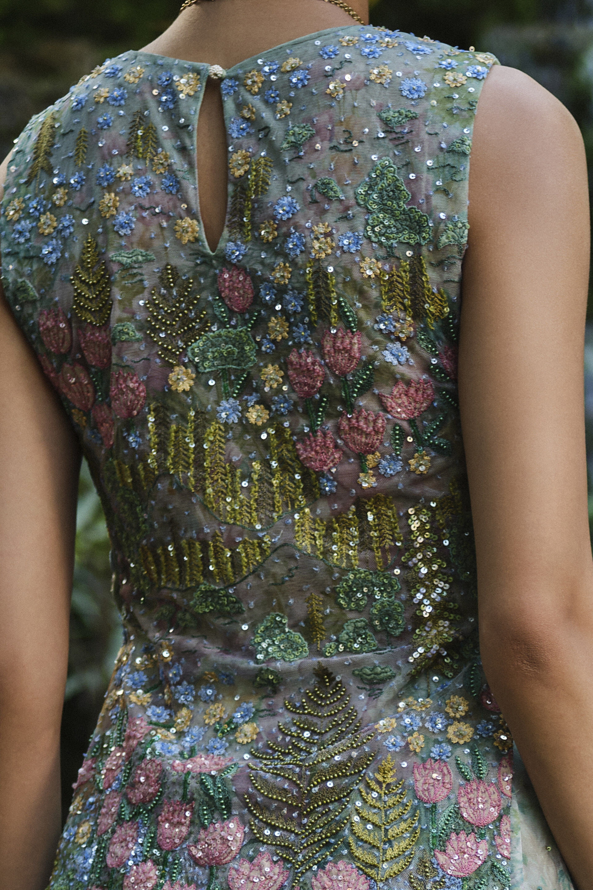 Isla Embroidered & Applique Skirt Set - Blue, Blue, image 6