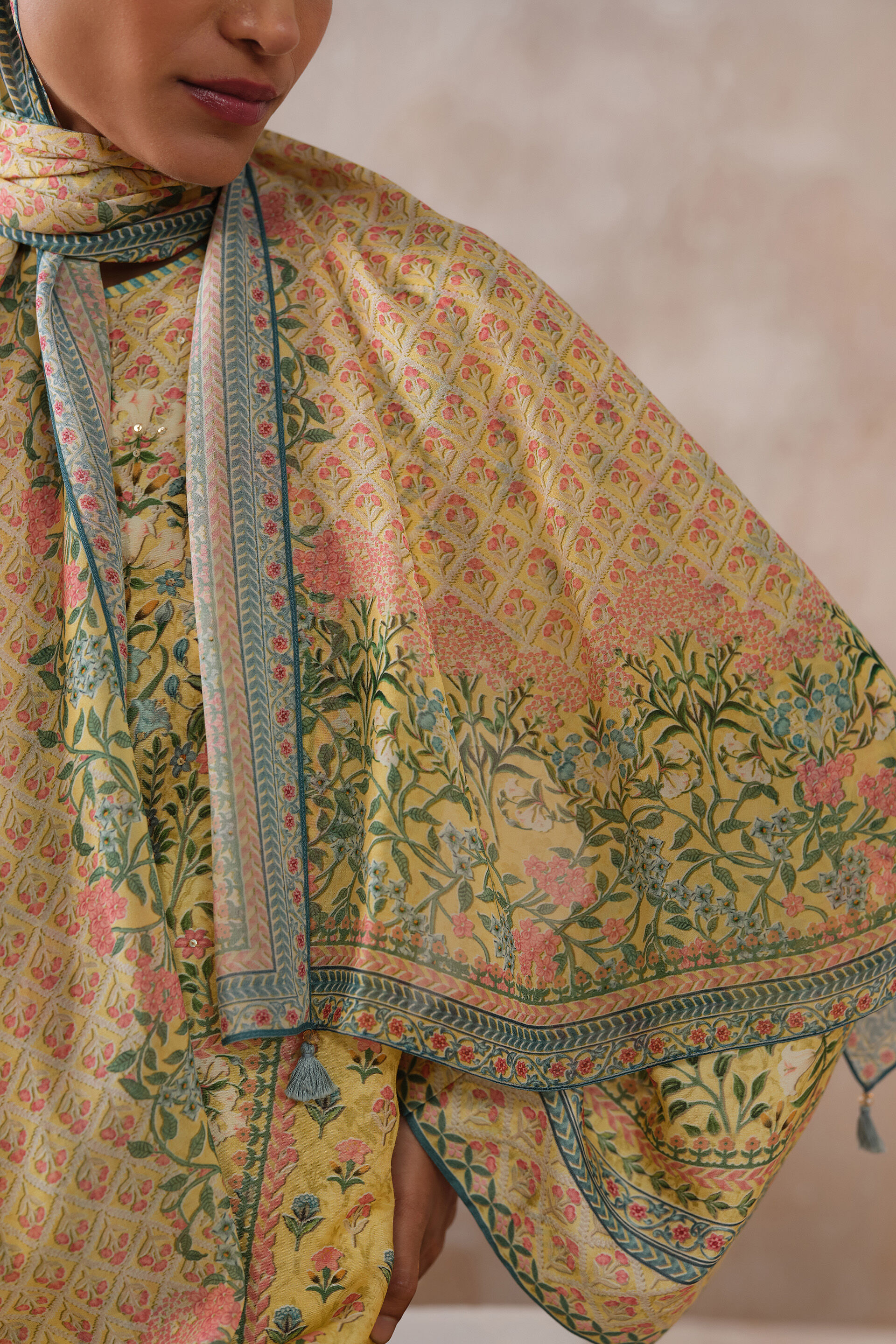 Kaisla Stole - Yellow, Yellow, image 3