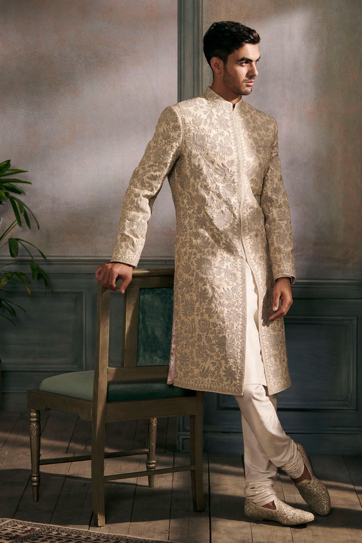 1 - Chayank Sherwani &ndash; Beige, image 1