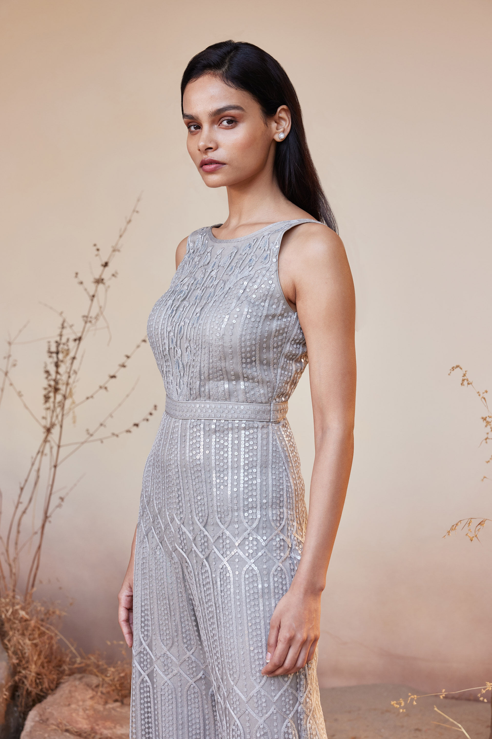 Buy Refa Jumpsuit Grey for Women from Anita Dongre