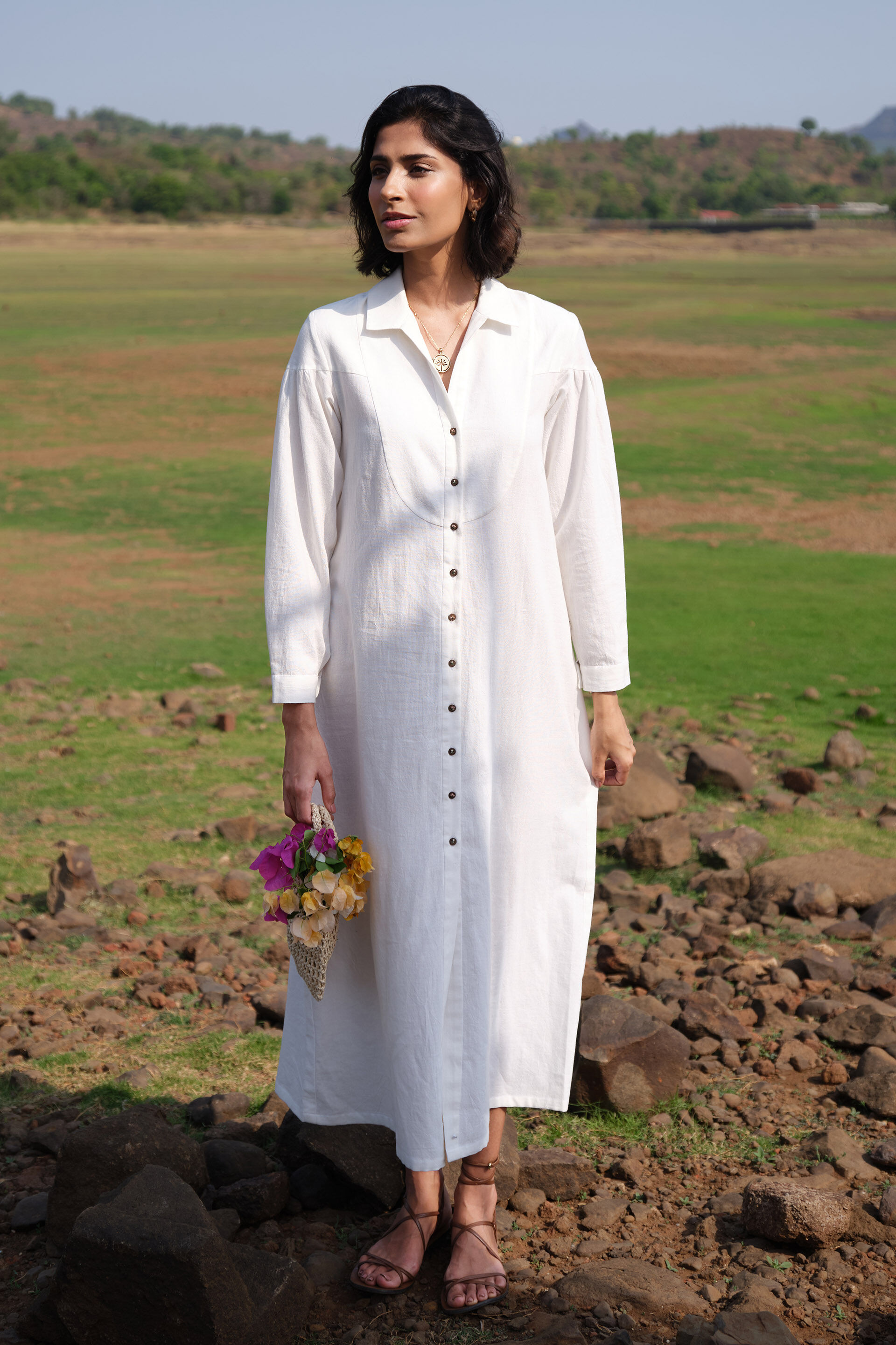 Yarrow Dress - Ivory, Ivory, image 4