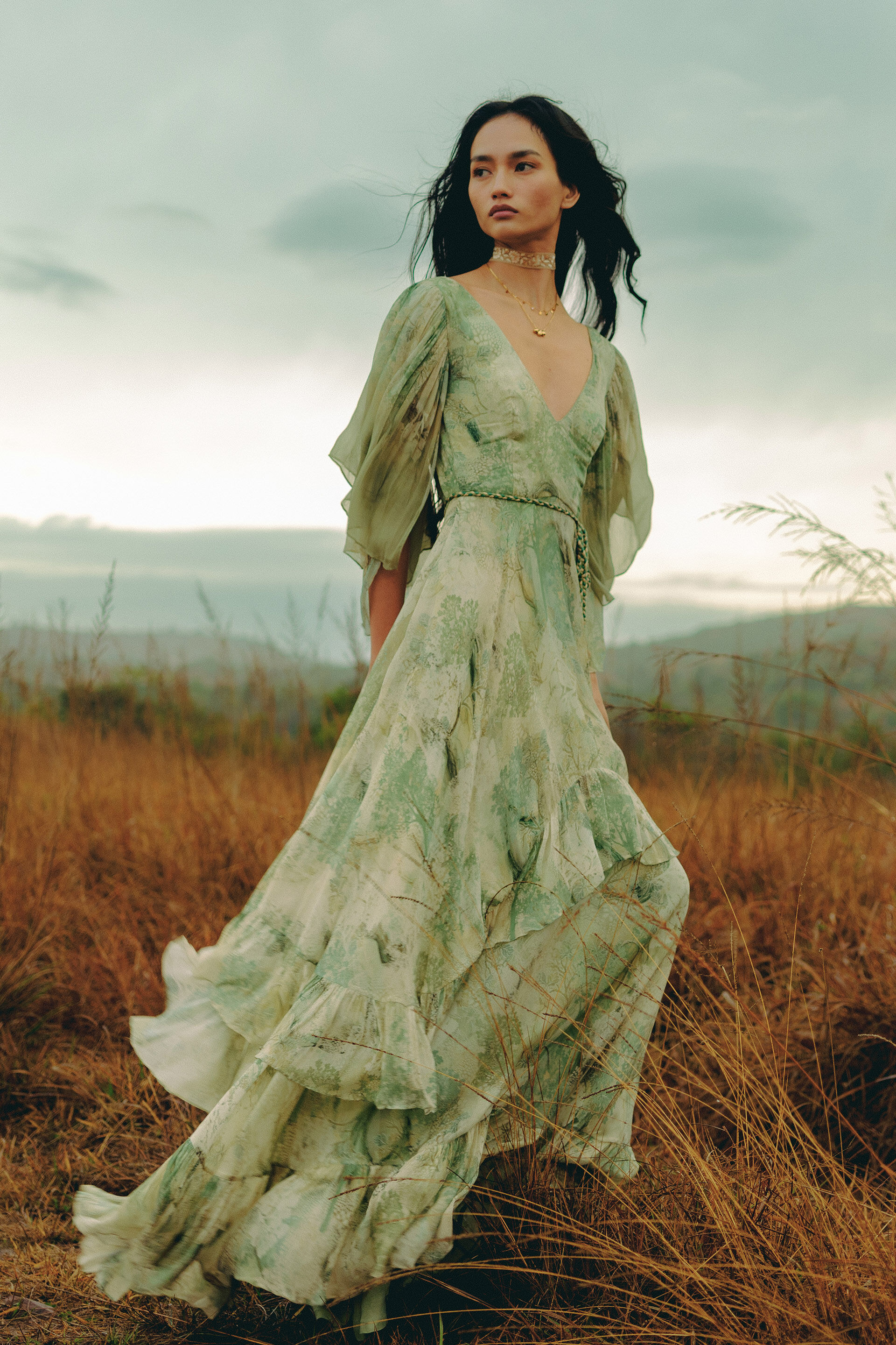 Amur Bemberg Gown - Sage, Sage, image 1