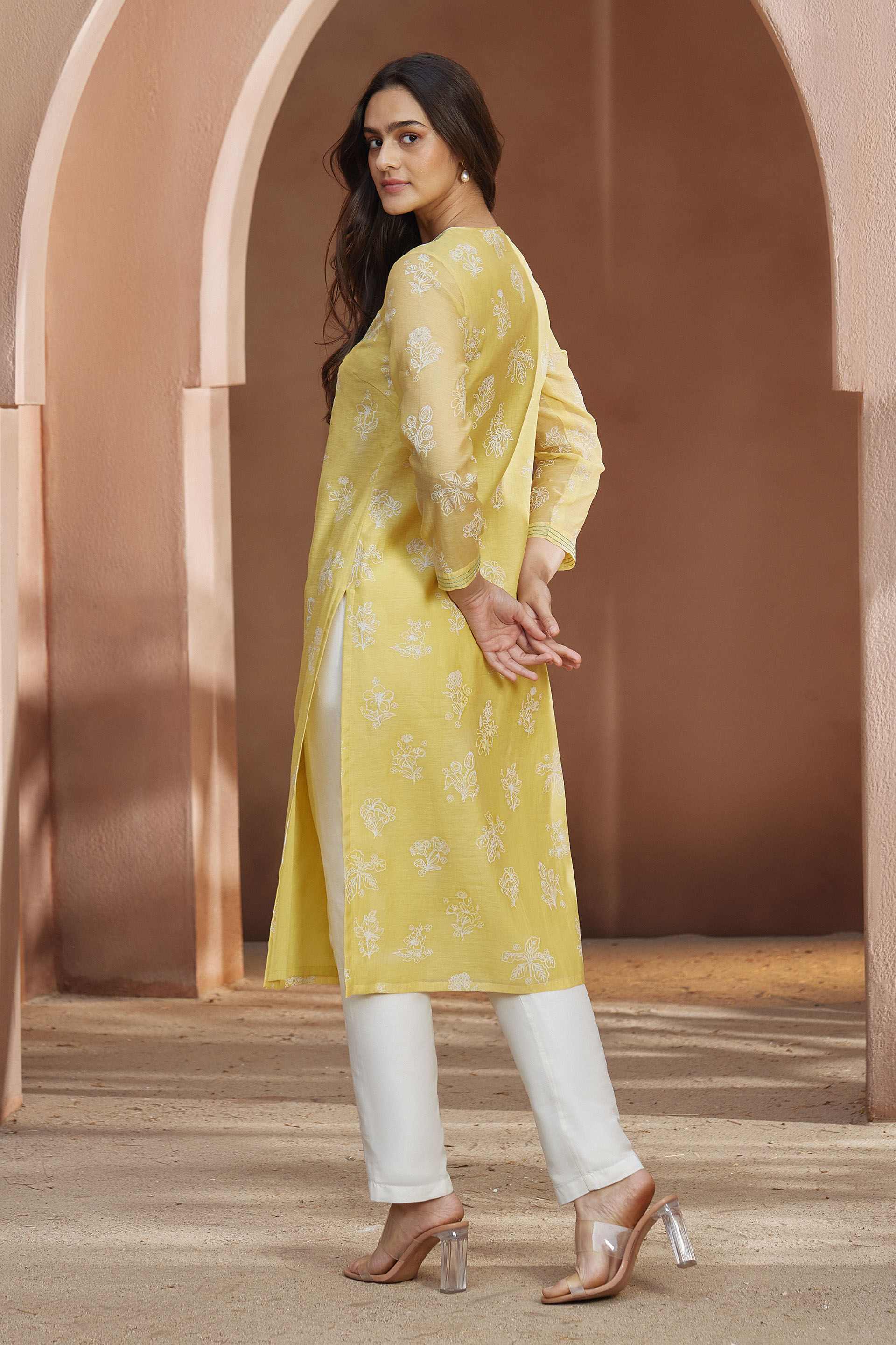 Zaina Kurta - Yellow, Yellow, image 3