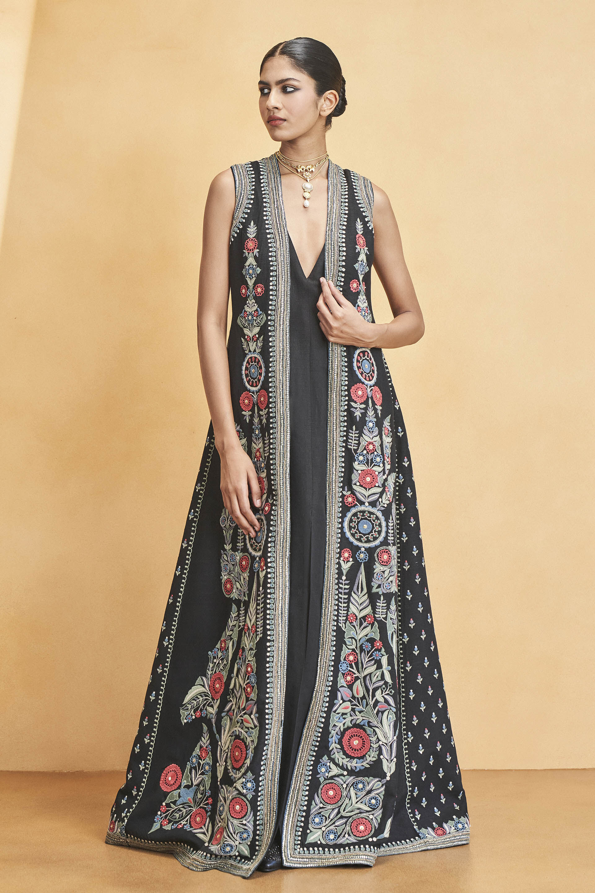 Long silk jacket for ladies online