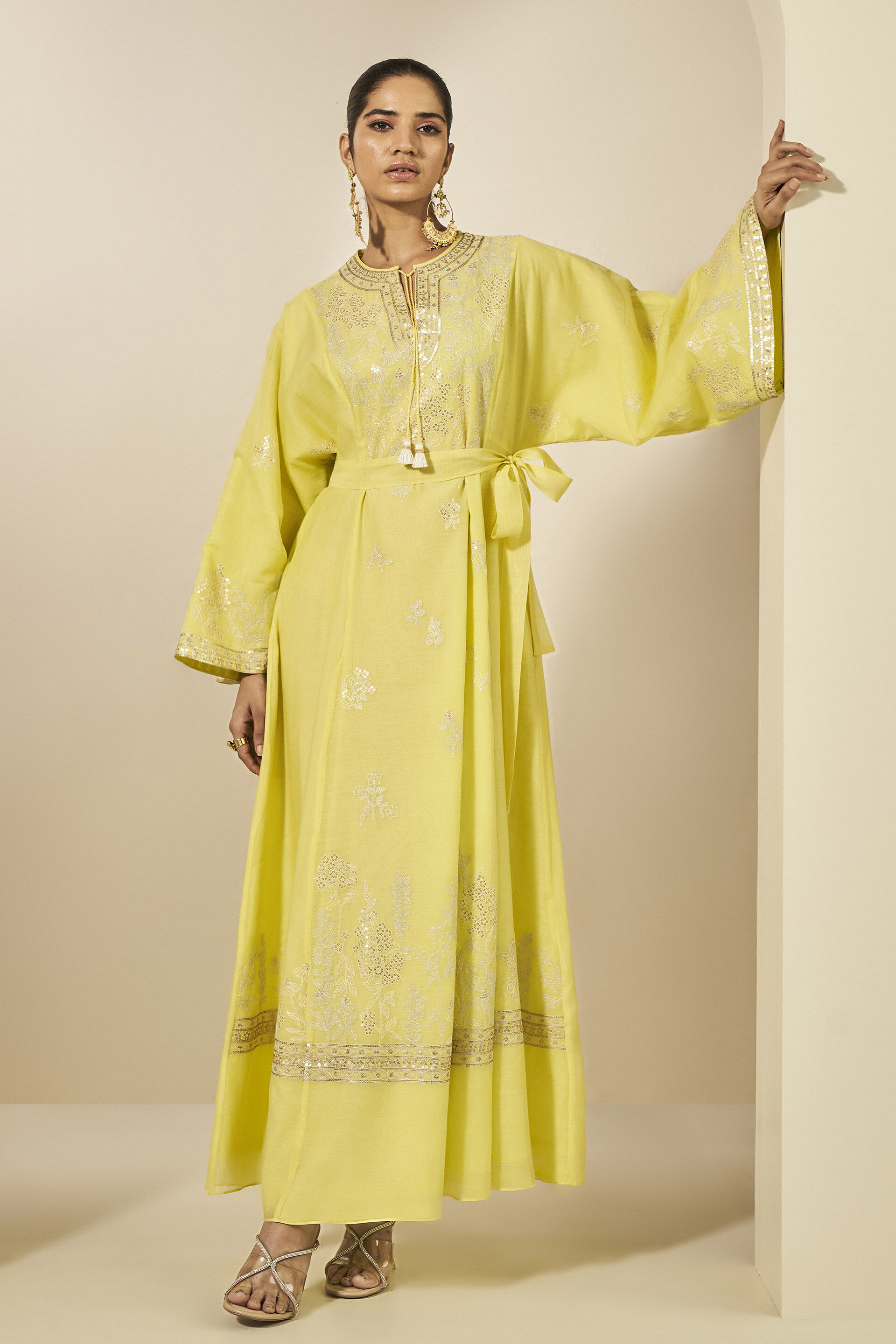 Armonia Kaftan - Yellow, Yellow, image 1