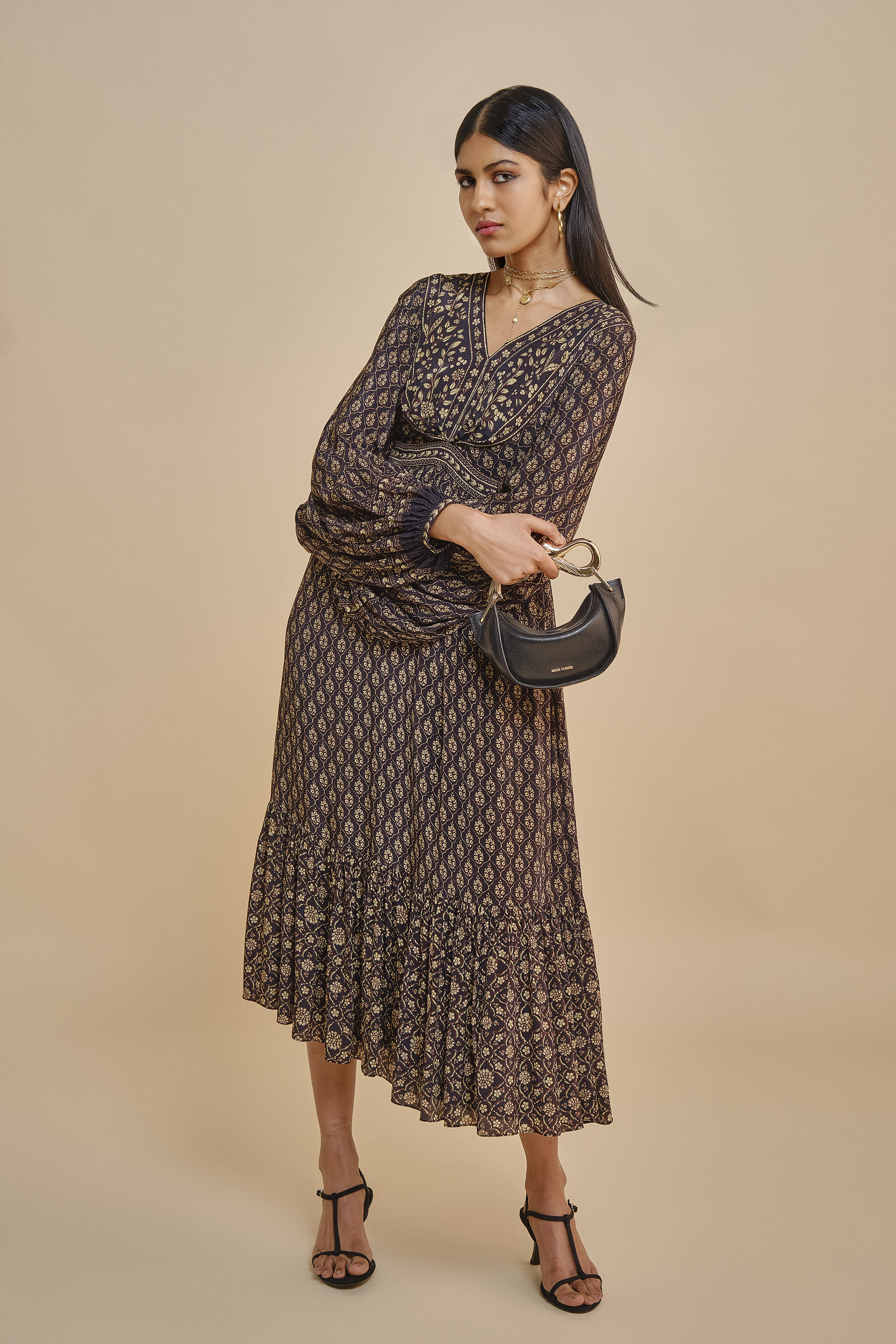 Evani Dress - Black, Black, image 5