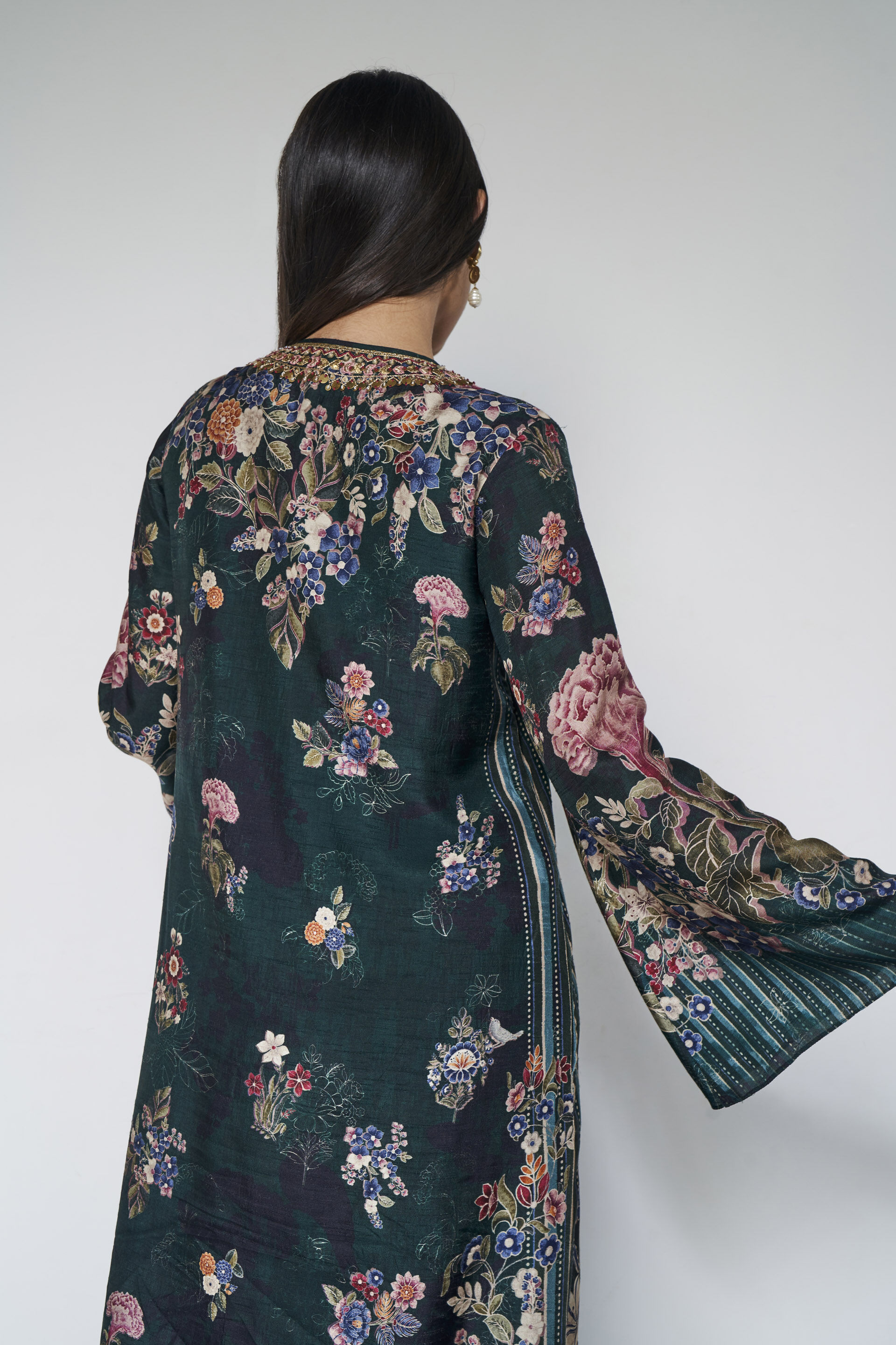 Gazala Kaftan - Green, Green, image 6