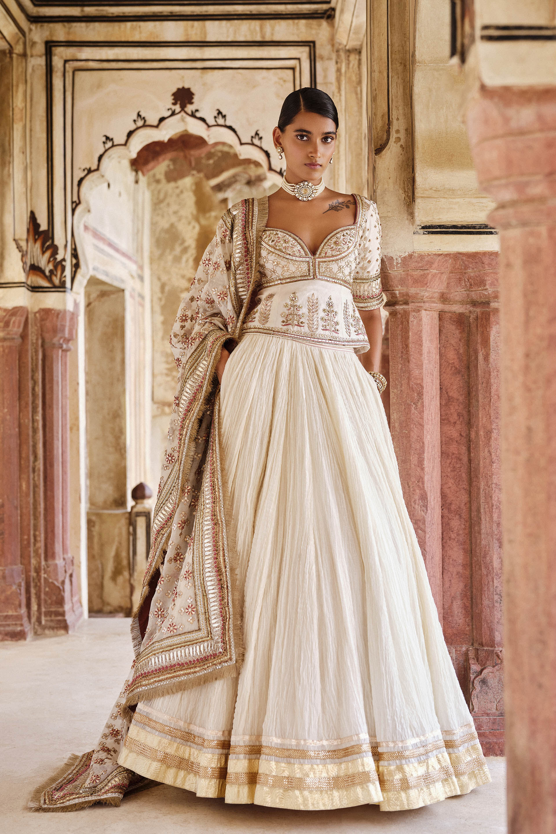 One piece indian wedding dress top