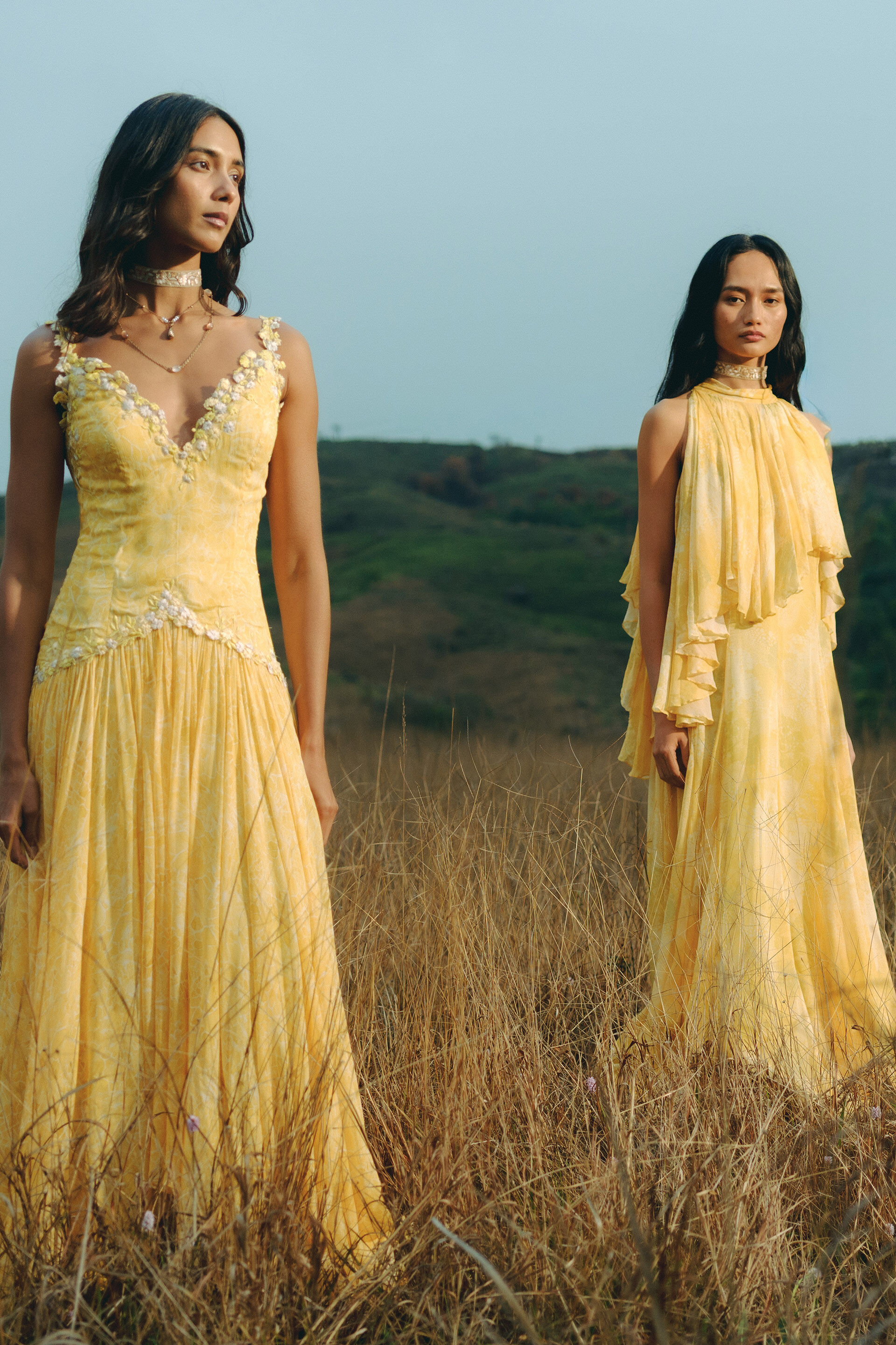 Sora Bemberg Dress - Yellow, Yellow, image 5